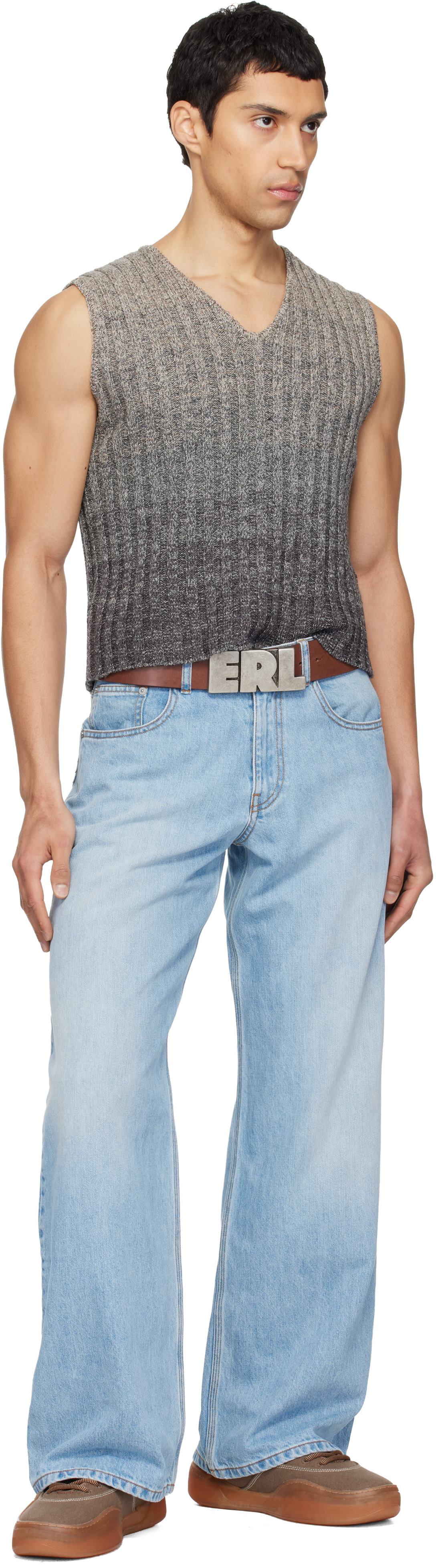 ERL - Gilet dégradé gris