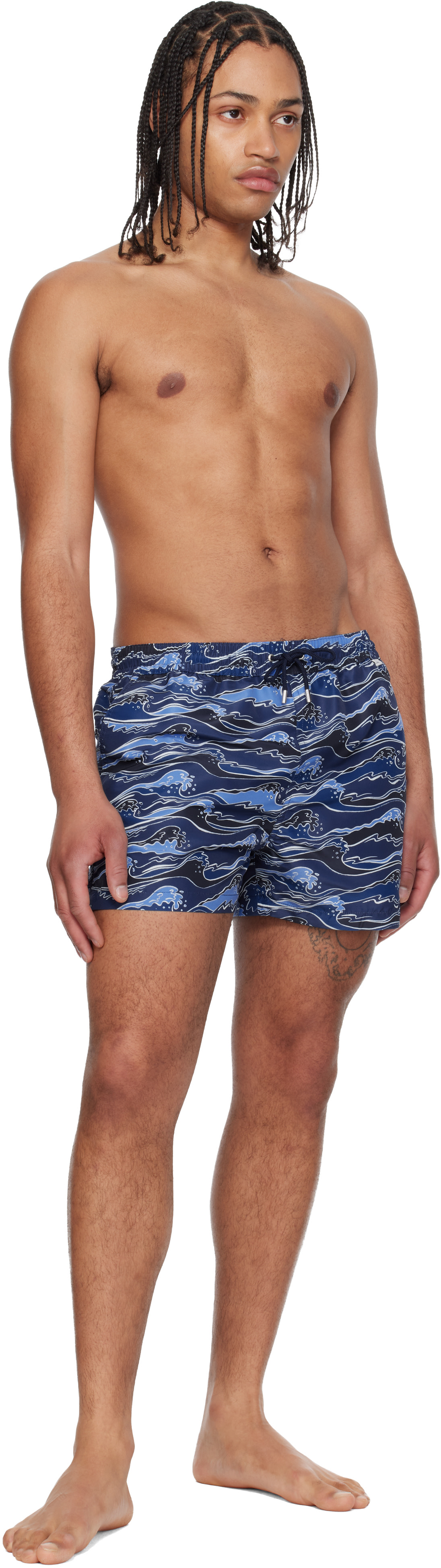 Paul Smith - ブルー Waves スイムショーツ
