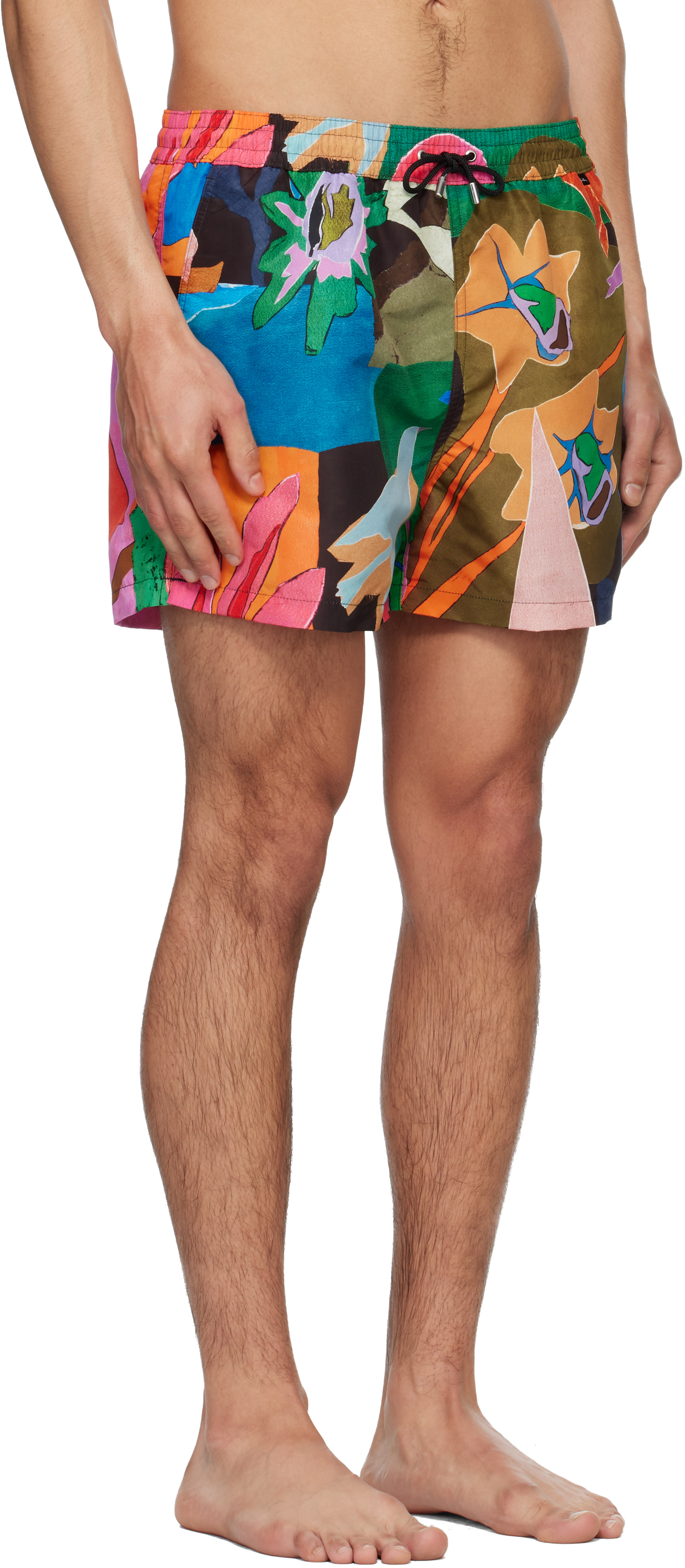 Paul Smith - マルチカラー 'River Collage' プリント スイムショーツ