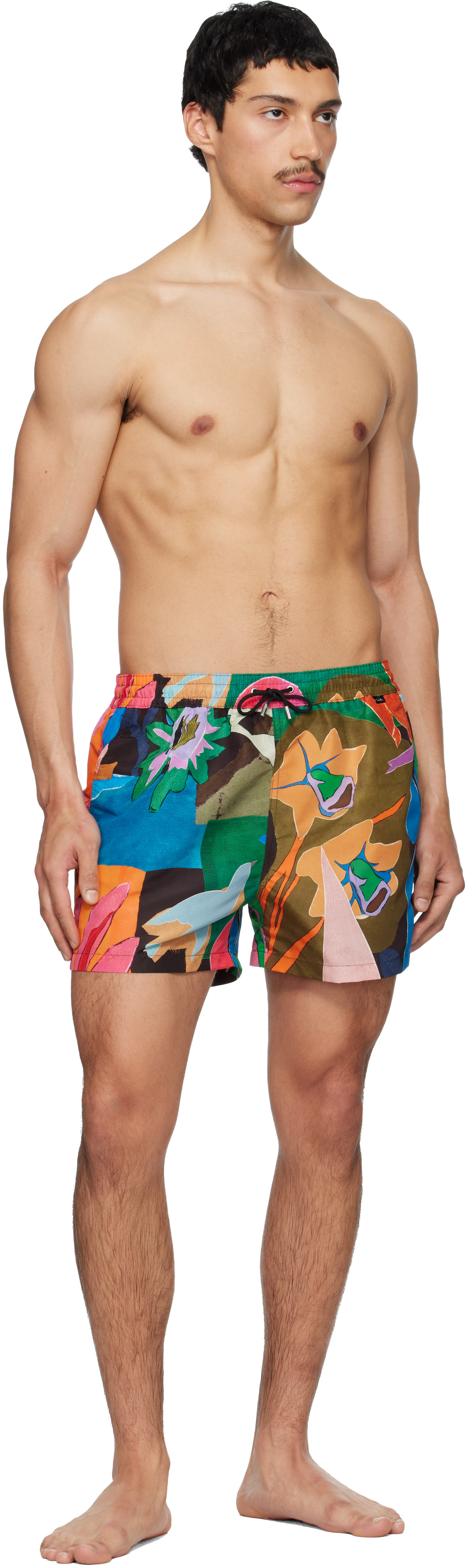 Paul Smith - マルチカラー 'River Collage' プリント スイムショーツ
