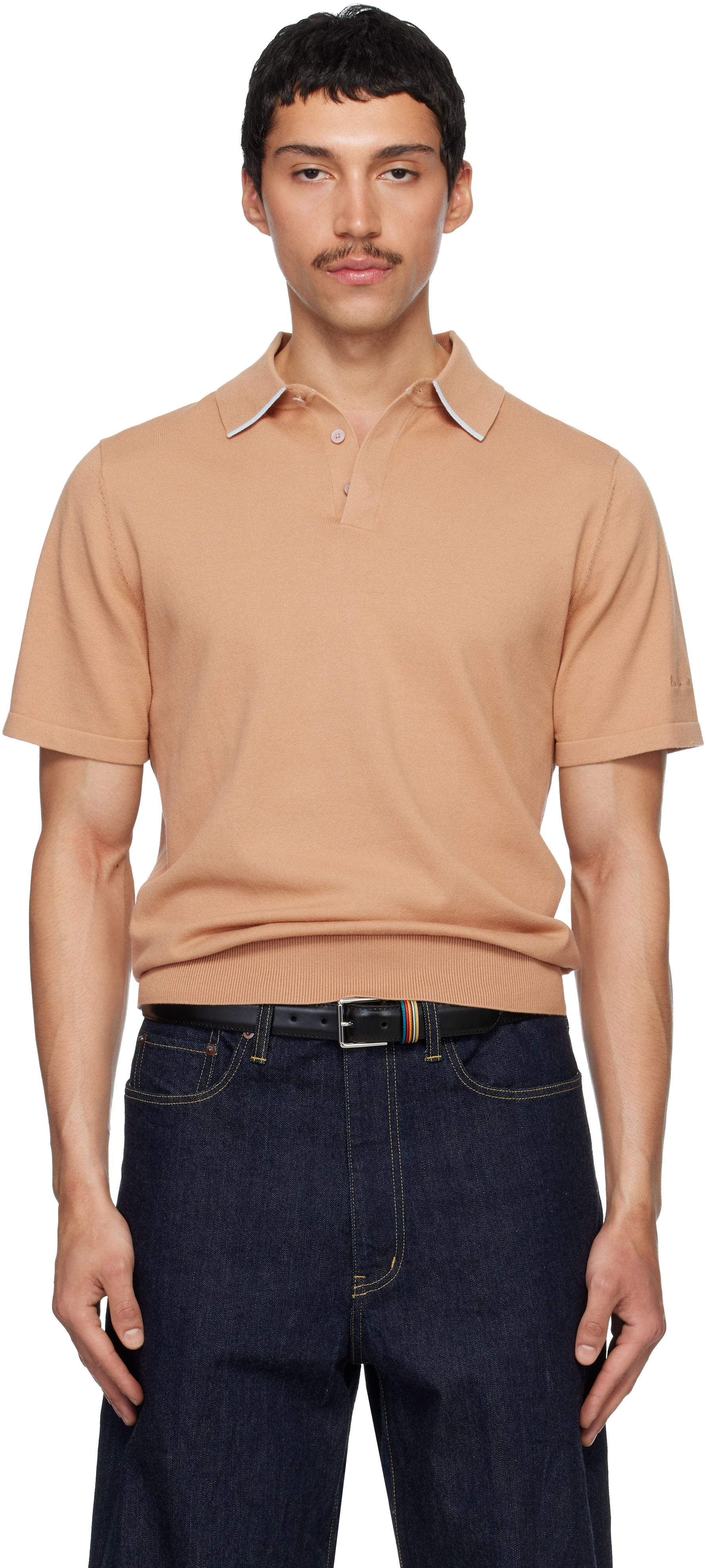 Paul Smith - Polo à manches courtes brun clair