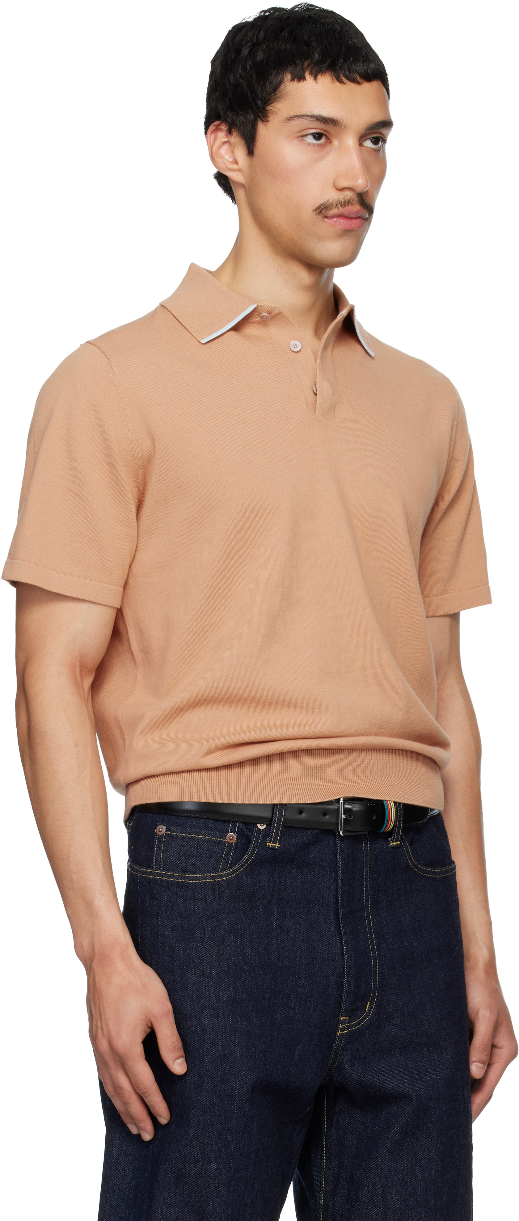 Paul Smith - Polo à manches courtes brun clair