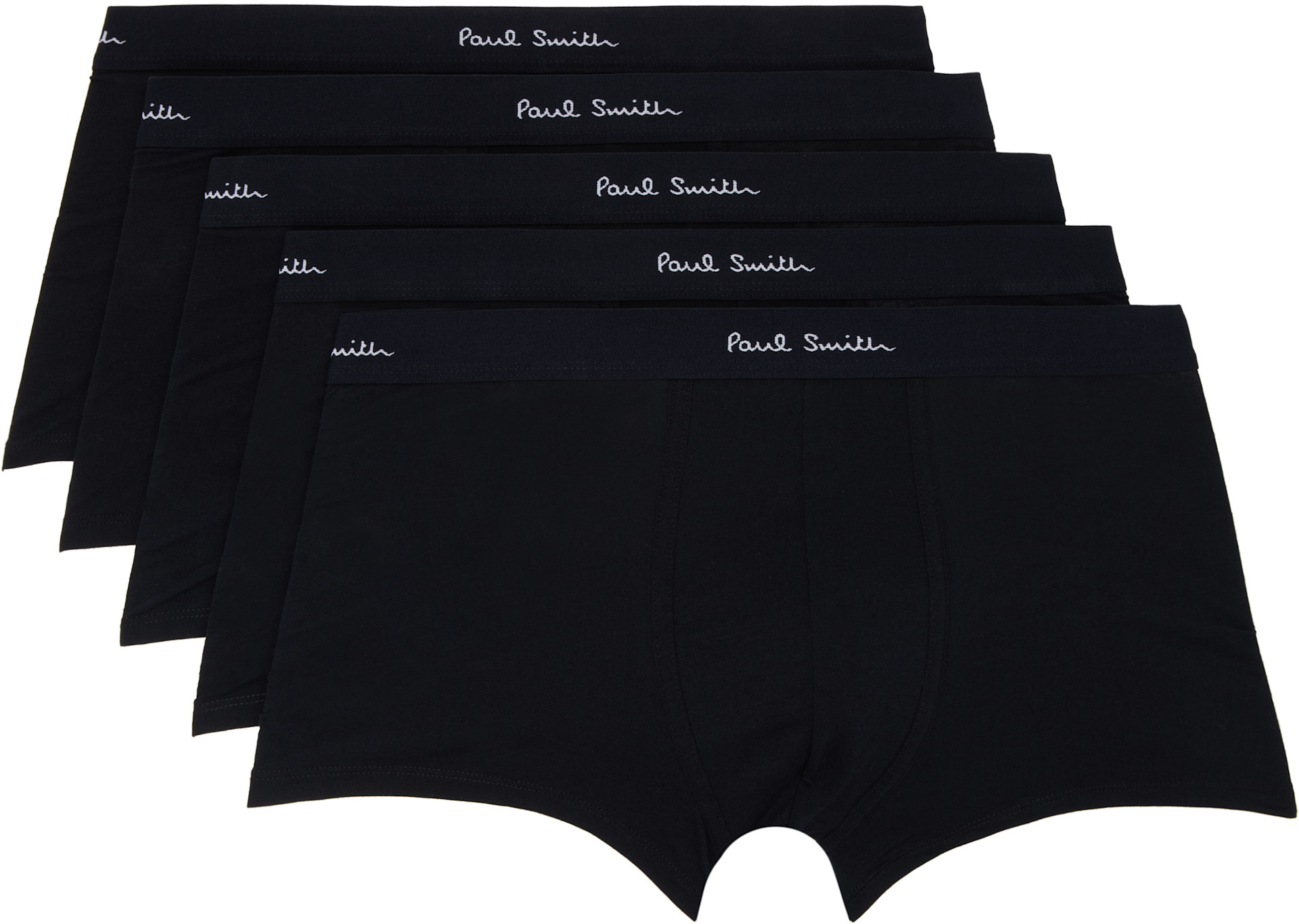 Paul Smith - 블랙 오가닉 코튼 박서 브리프 세트