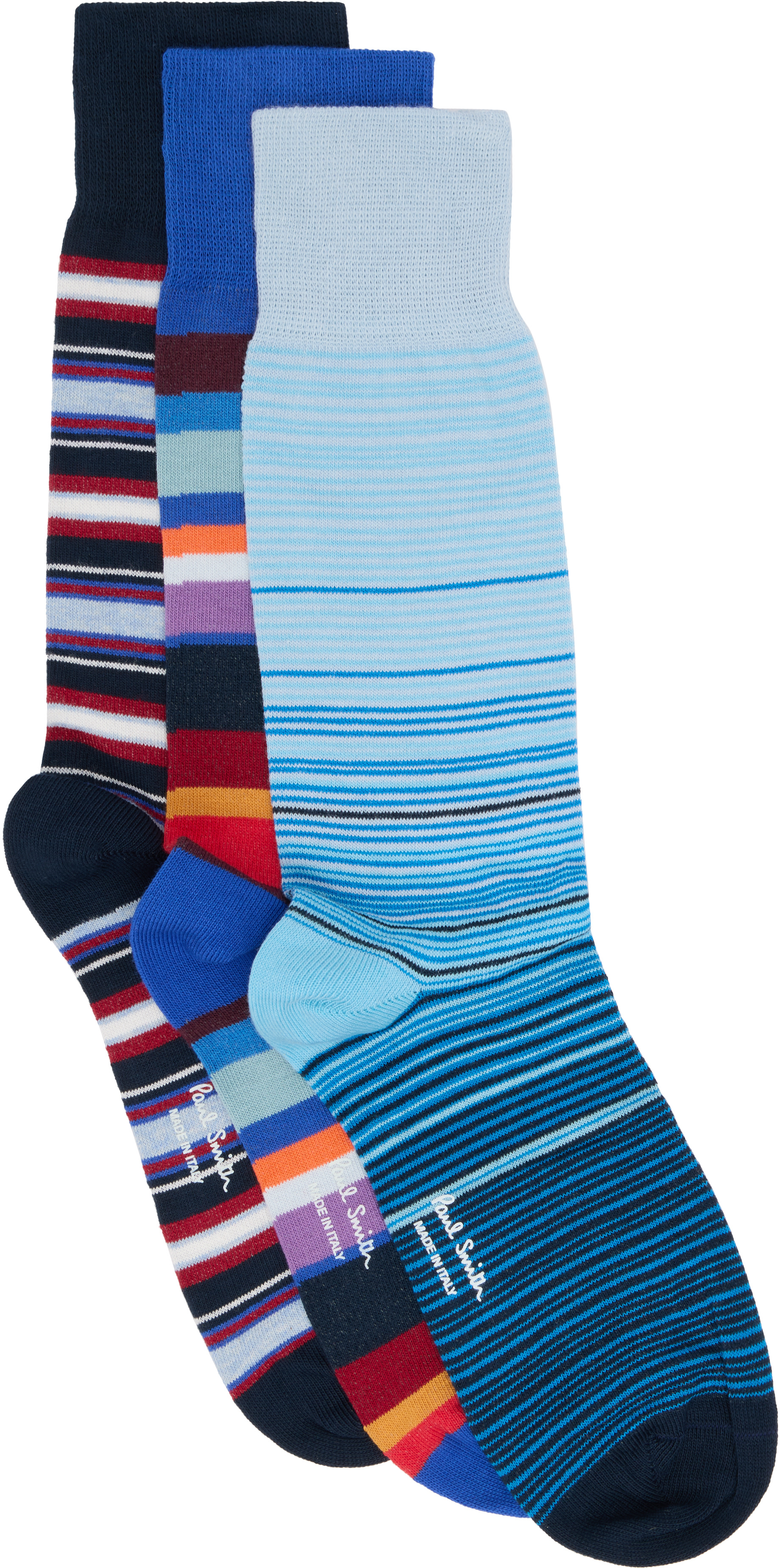 Paul Smith - マルチカラー Mixed Stripe Cracker Set ソックス 3足セット