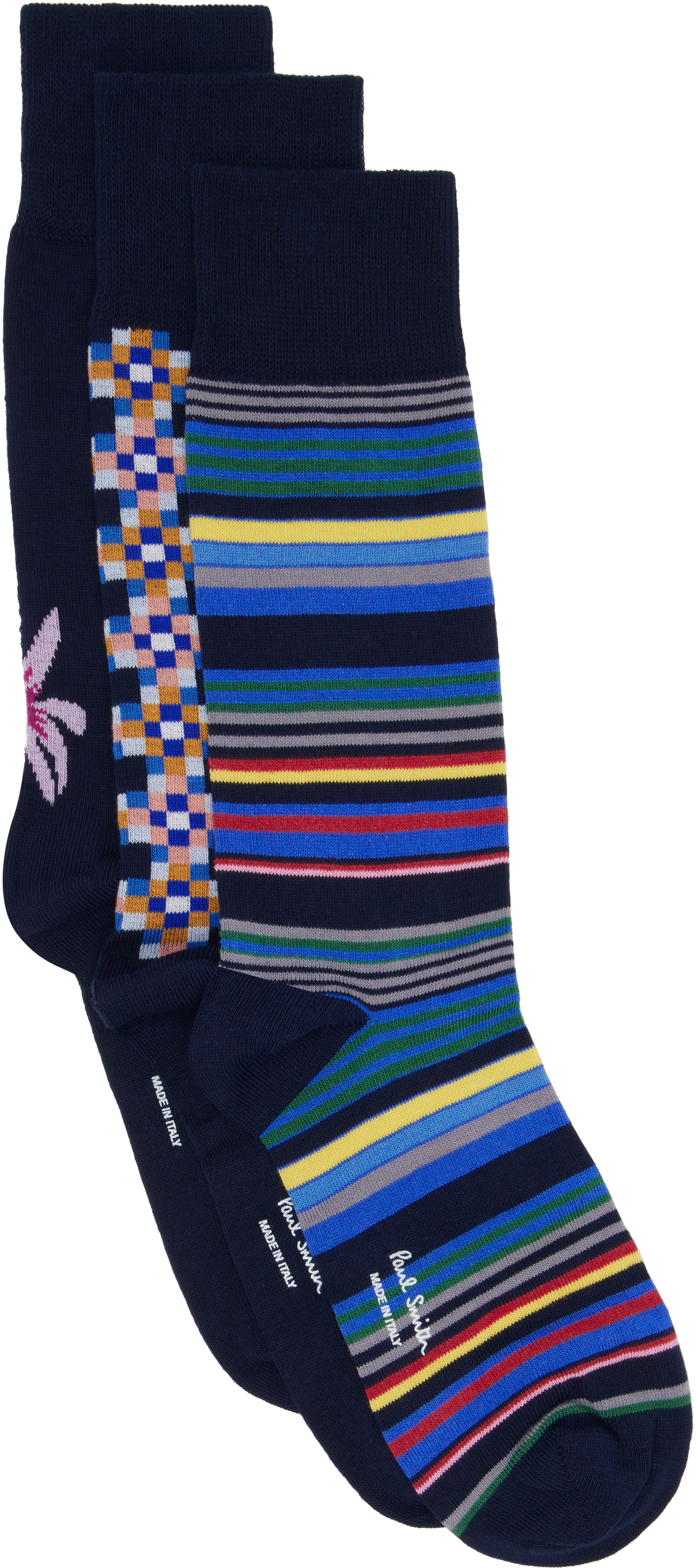 Paul Smith - 네이비 시즈널 양말 세트