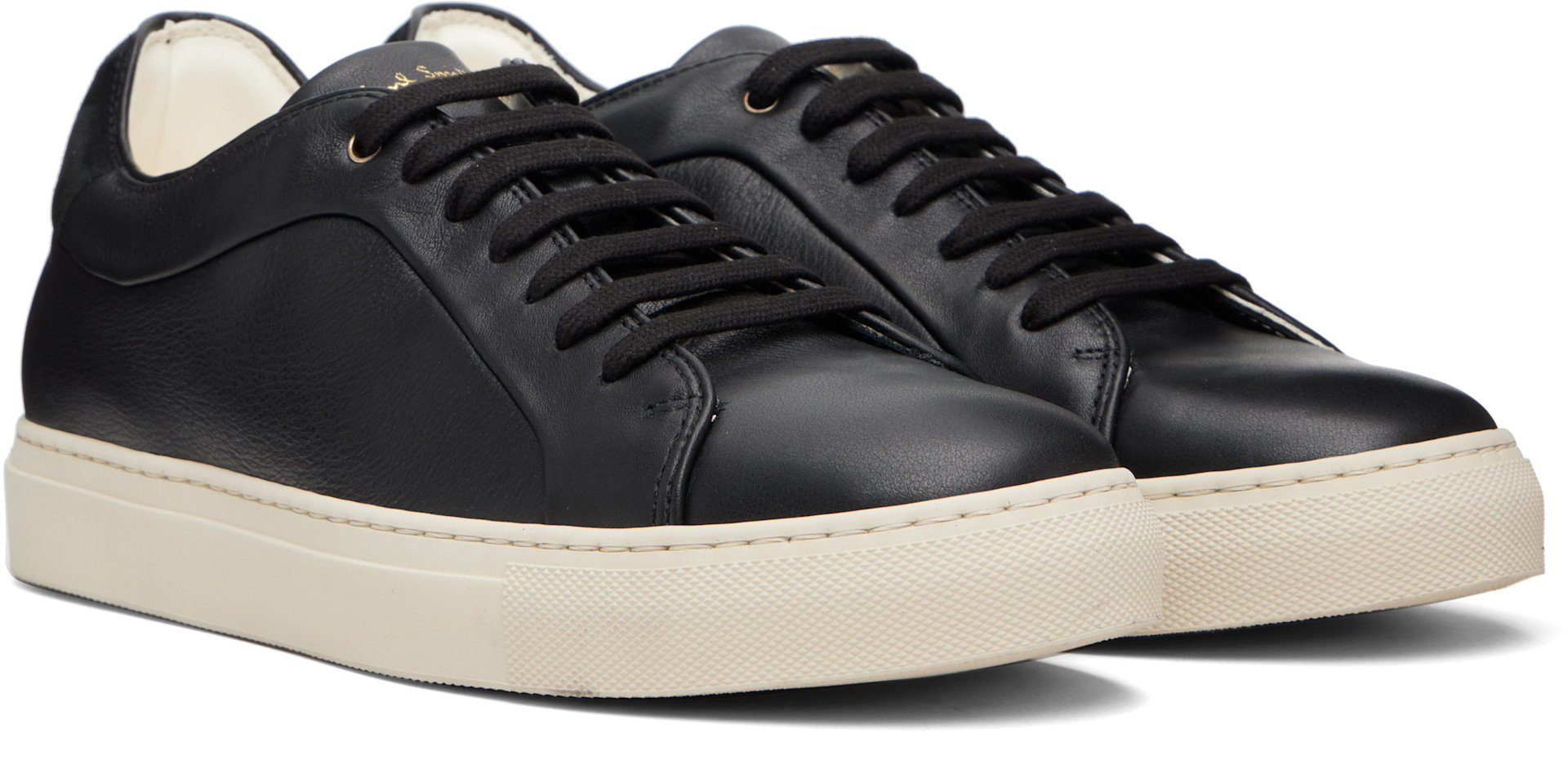 Paul Smith - Baskets Basso noires en cuir