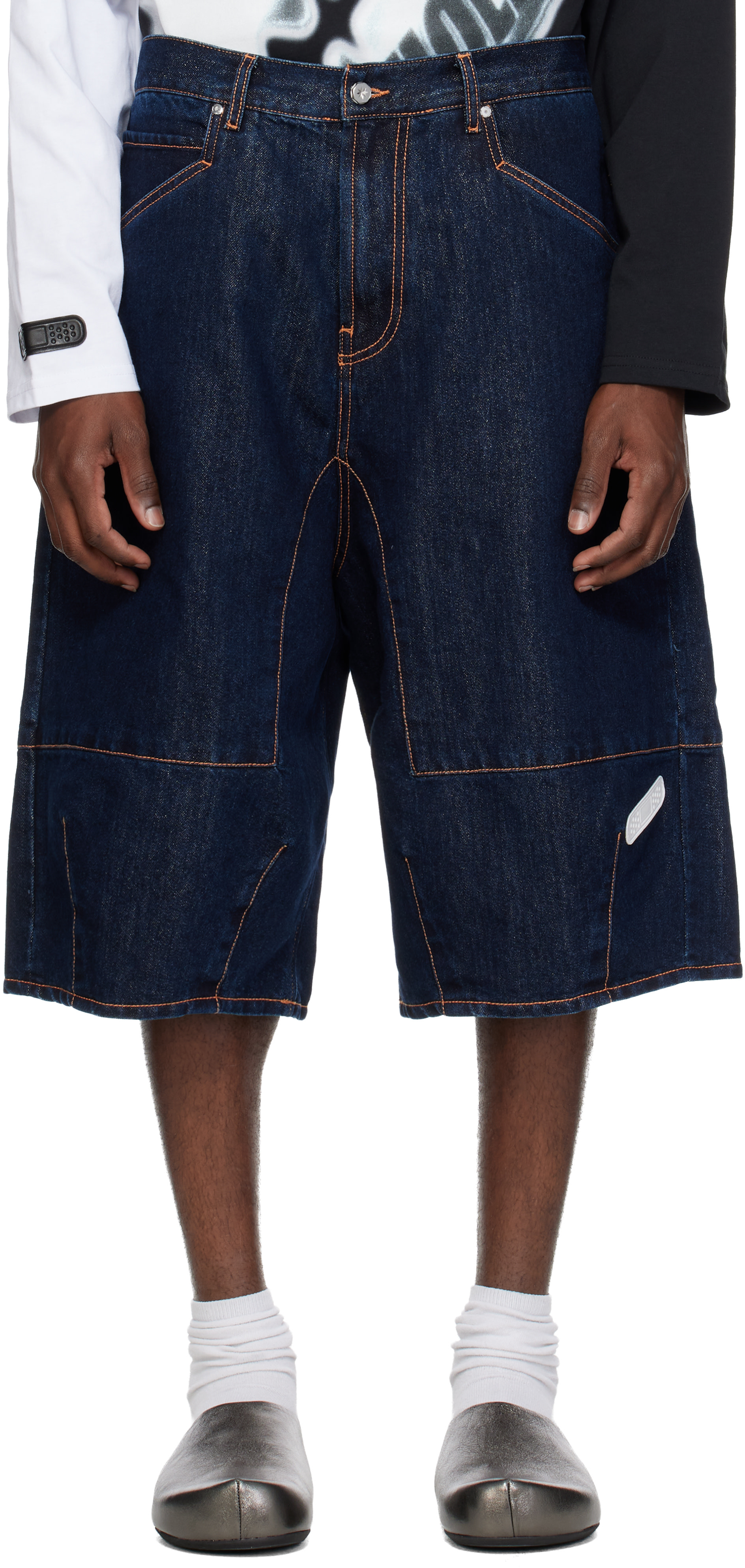 PDF - Short Positano bleu en denim