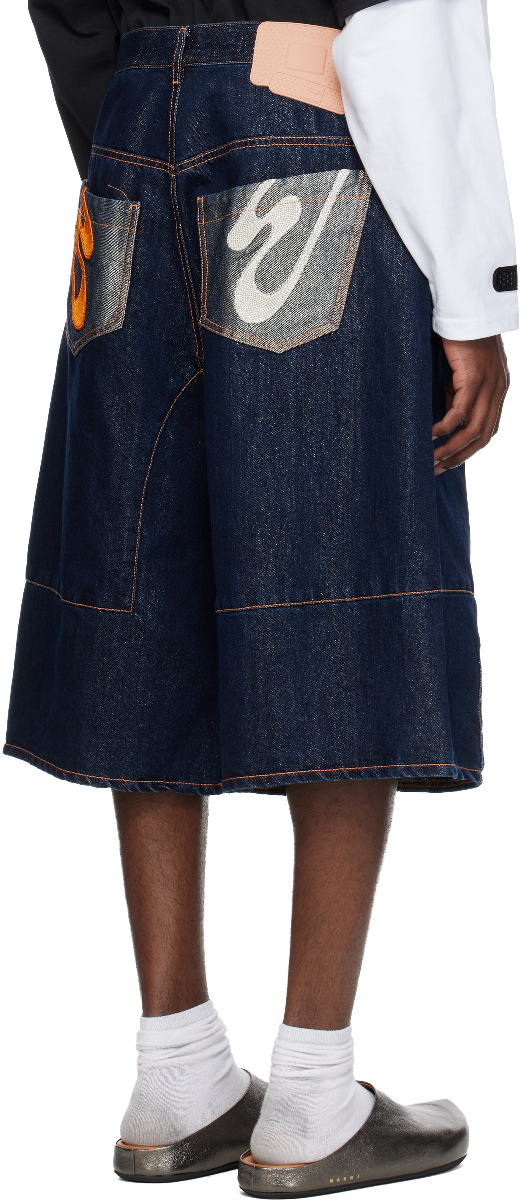 PDF - Short Positano bleu en denim