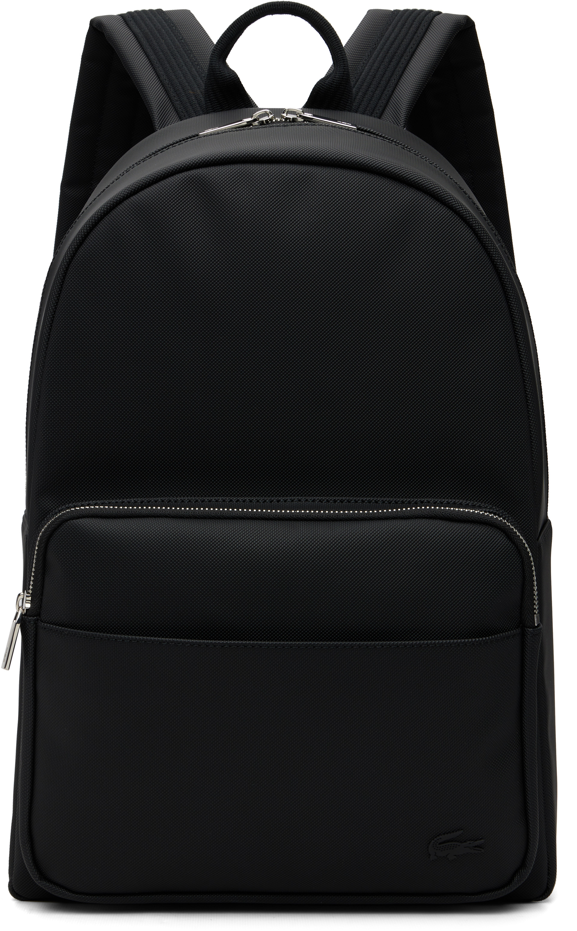 Lacoste: Black Classic Backpack | SSENSE