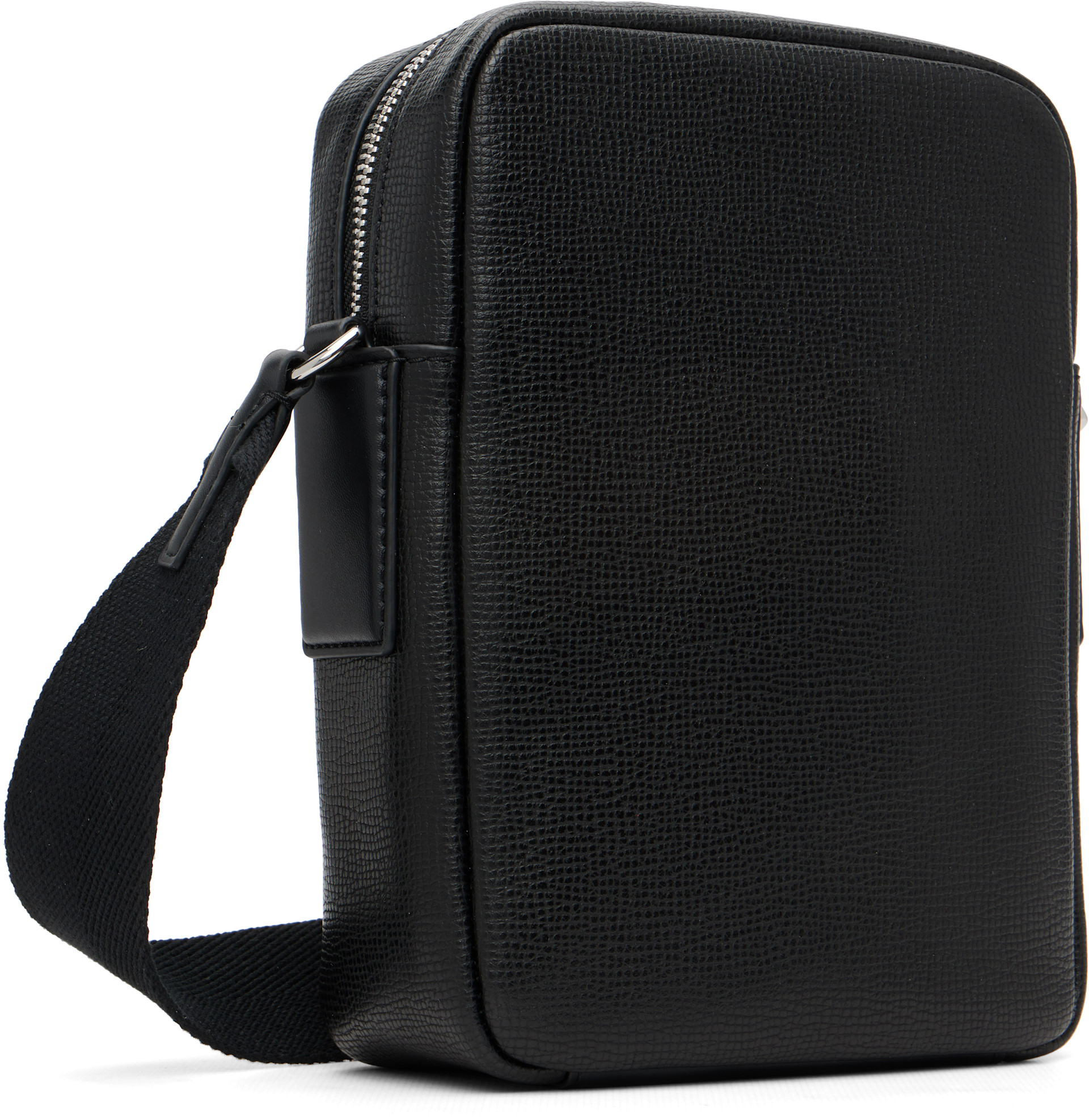 Lacoste - Black Ossian Leather Satchel Bag