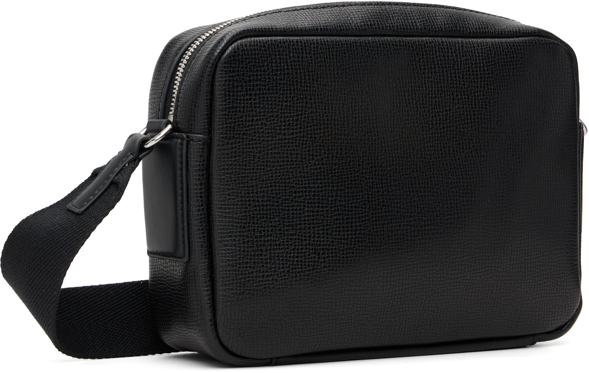 Lacoste - Black Ossian Leather Reporter Bag