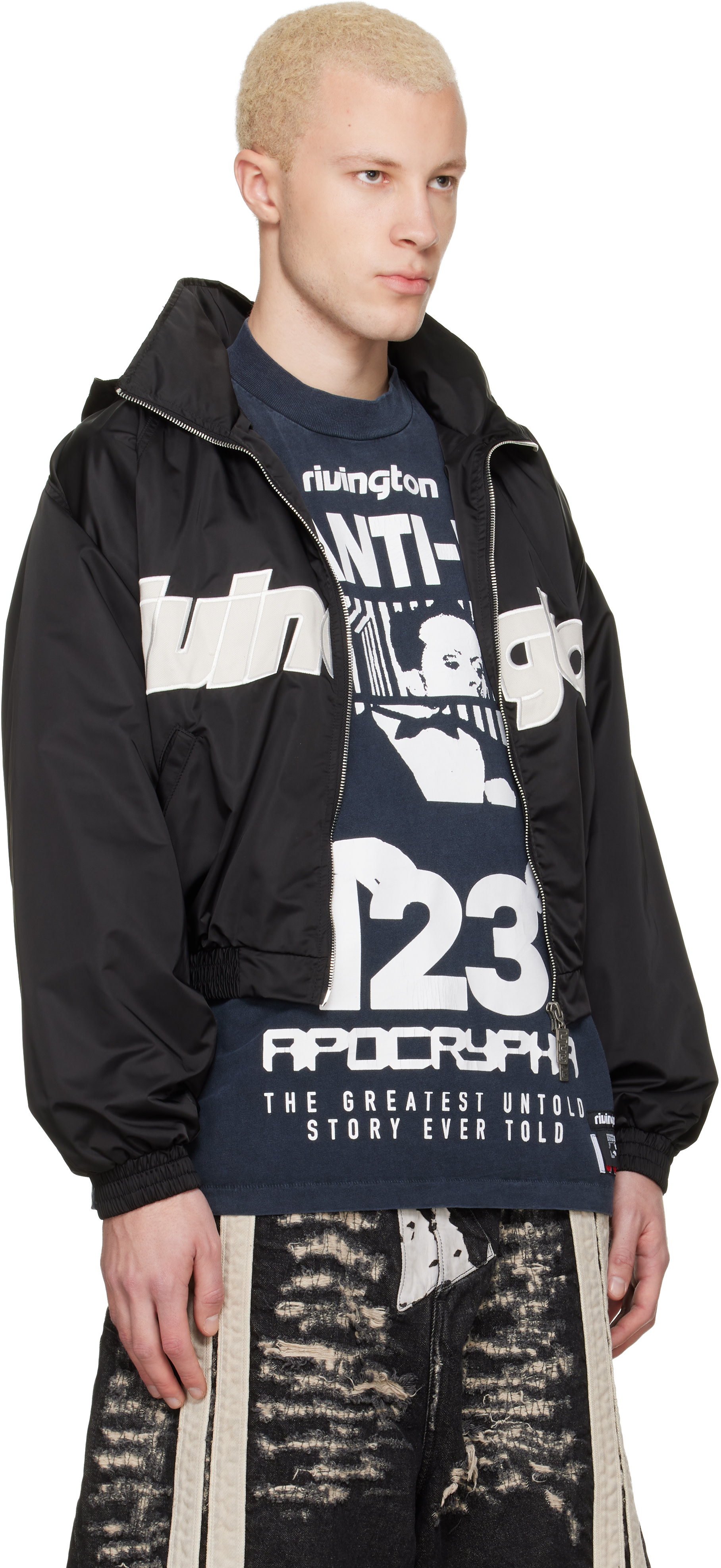 Rivington Roi Rebis: ブラック Flagship Abbots ジャケット | SSENSE 日本