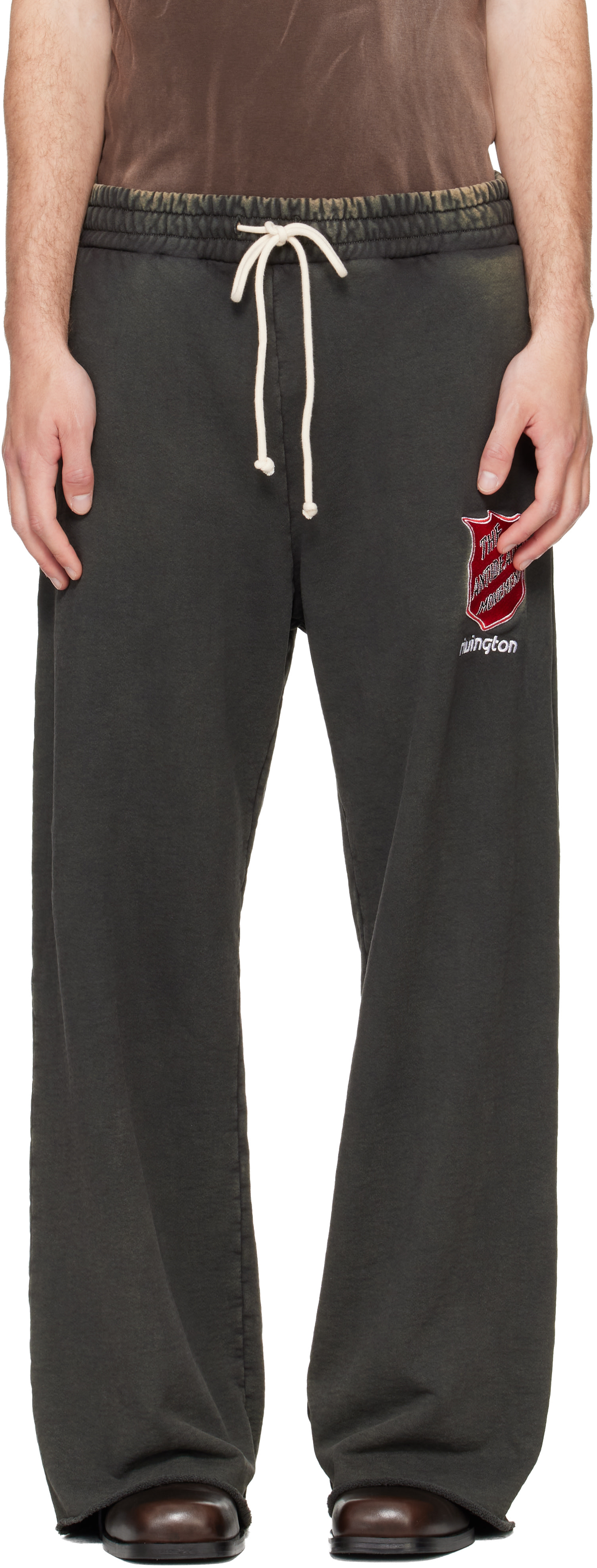 リヴィントン ロイ レビス RIVINGTON ROI REBIS 【 ANTI DEATH PRICIPAL SWEAT ANTD SP05 】 アンチ デス プリンシパル スウェット パンツ 51825 Rivington Roi Rebis: グレー 'Anti Death Principal' スウェット