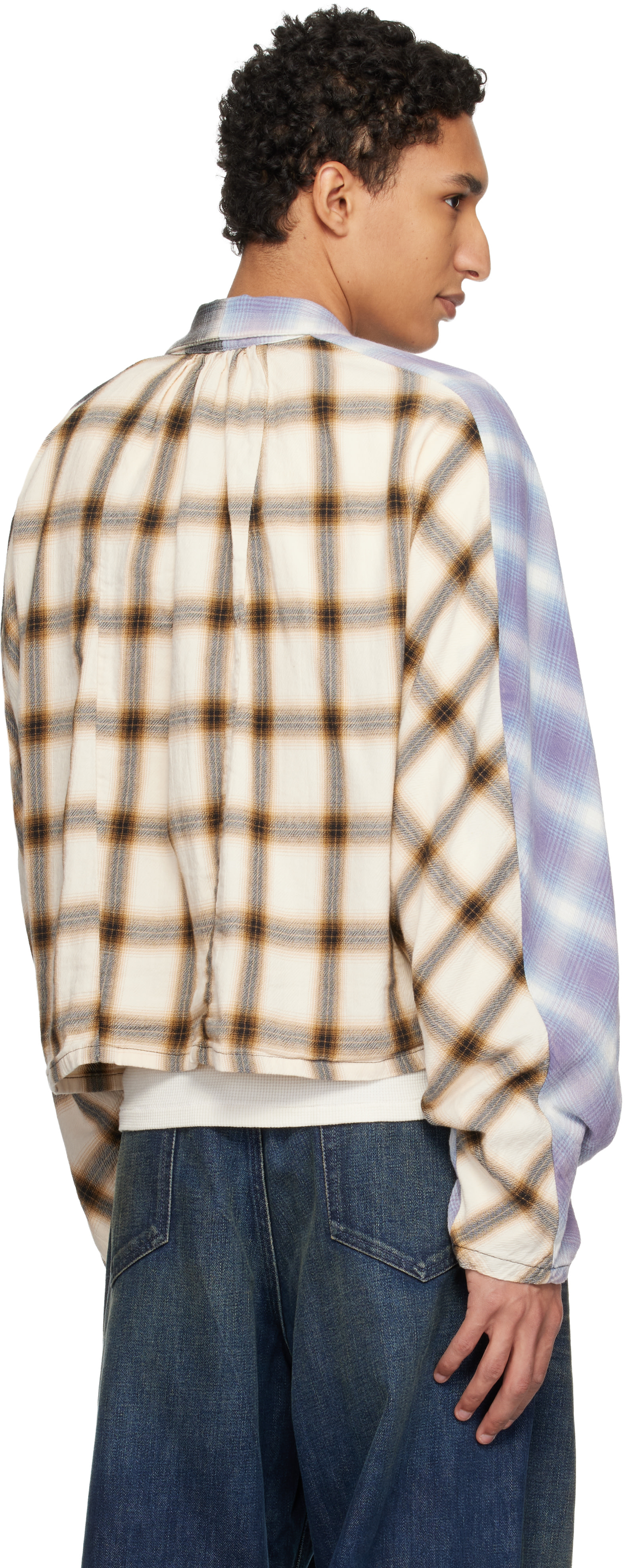 Rivington Roi Rebis: Blue & Black Nazarene Shirt | SSENSE