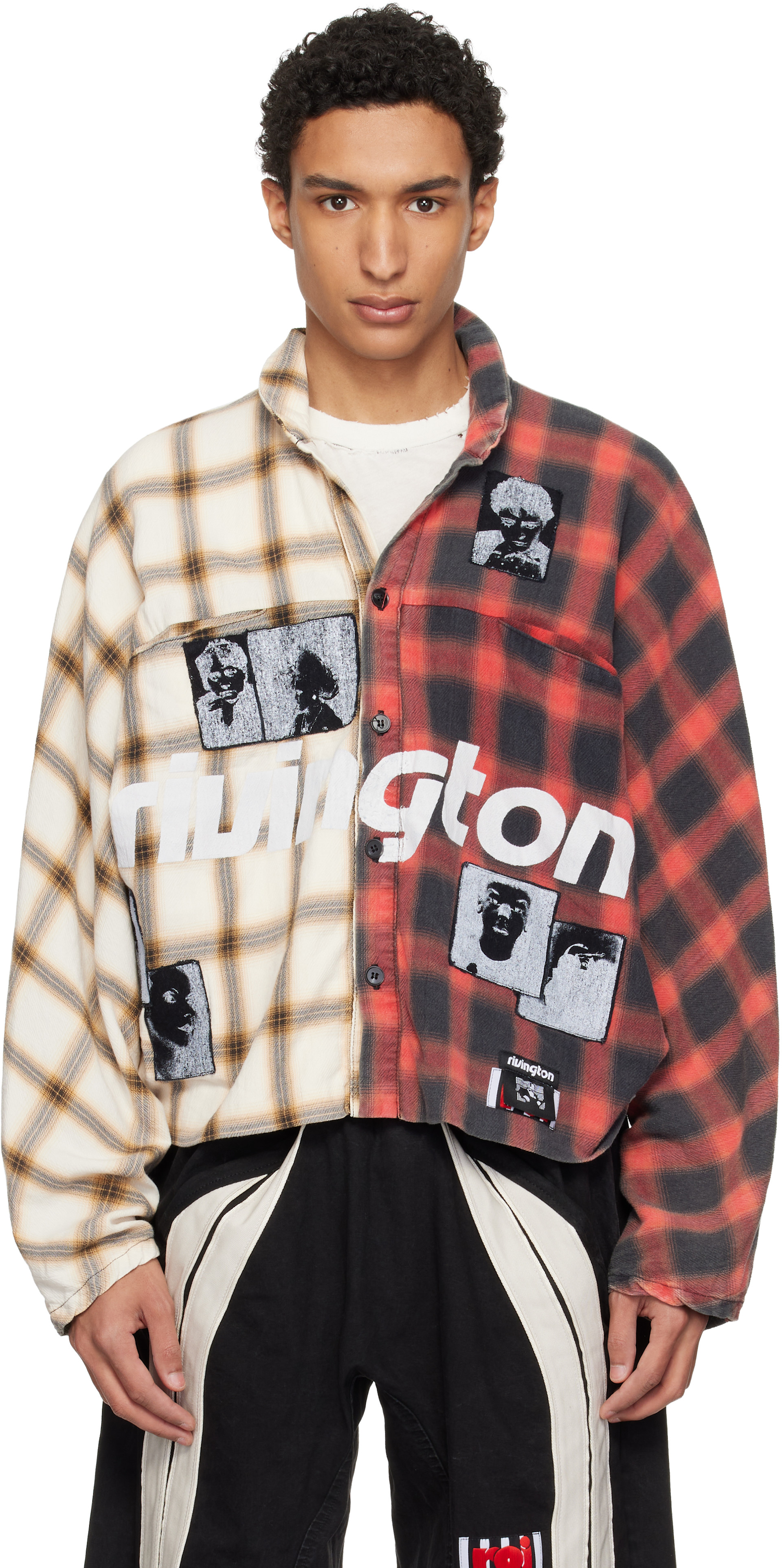 トップス RIVINGTON roi Rebis Rivington Roi Rebis: レッド＆グレー Nazarene シャツ | SSENSE 日本
