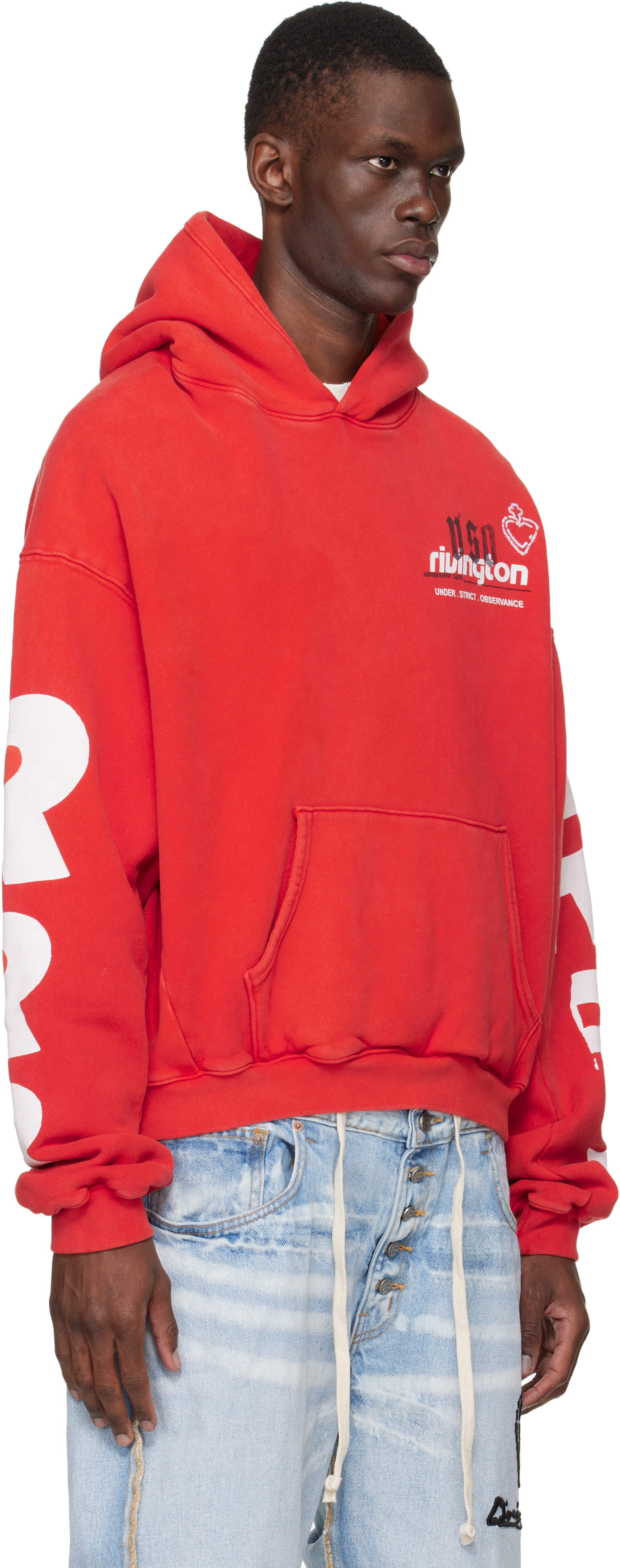 Rivington Roi Rebis: Red Membership USO Hoodie | SSENSE