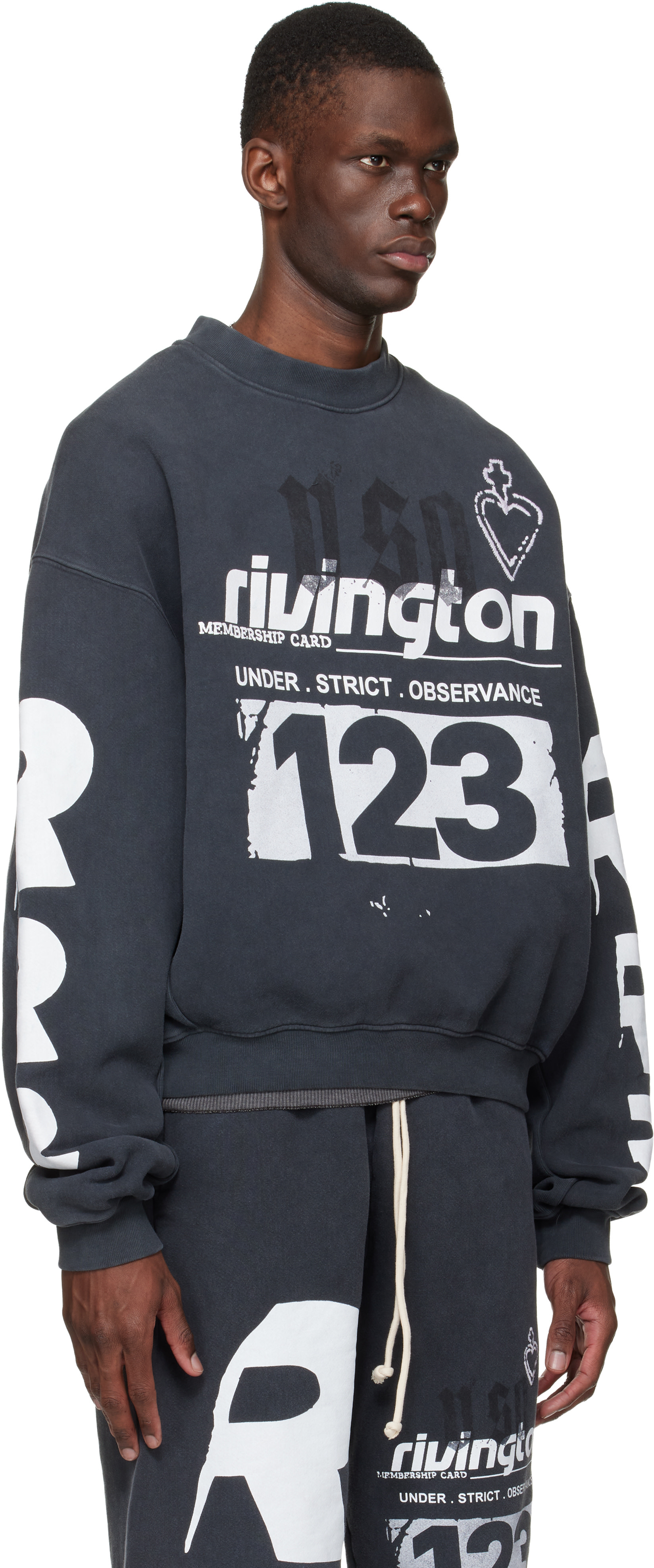 Rivington Roi Rebis: ブラック Membership USO クルーネック