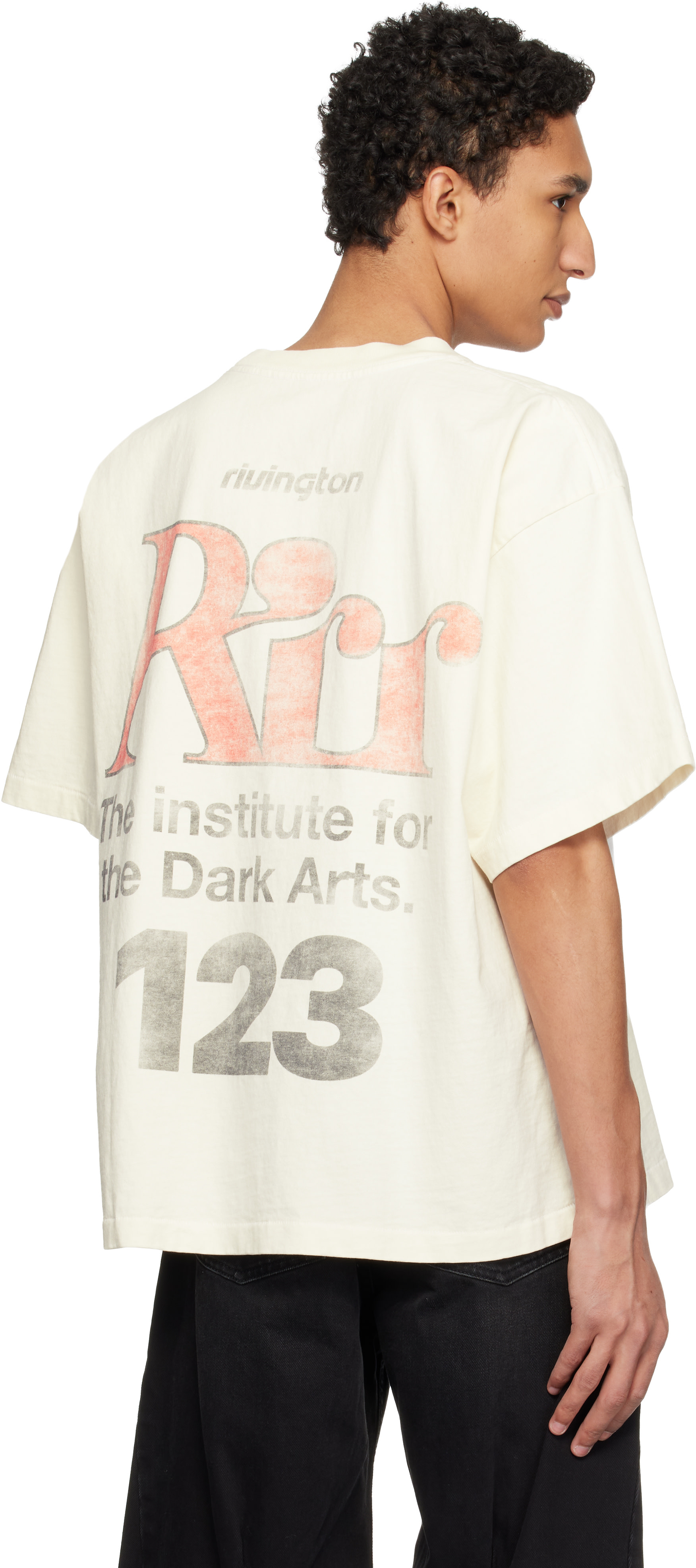 Rivington Roi Rebis: オフホワイト 'Dark Arts CVA' Tシャツ | SSENSE