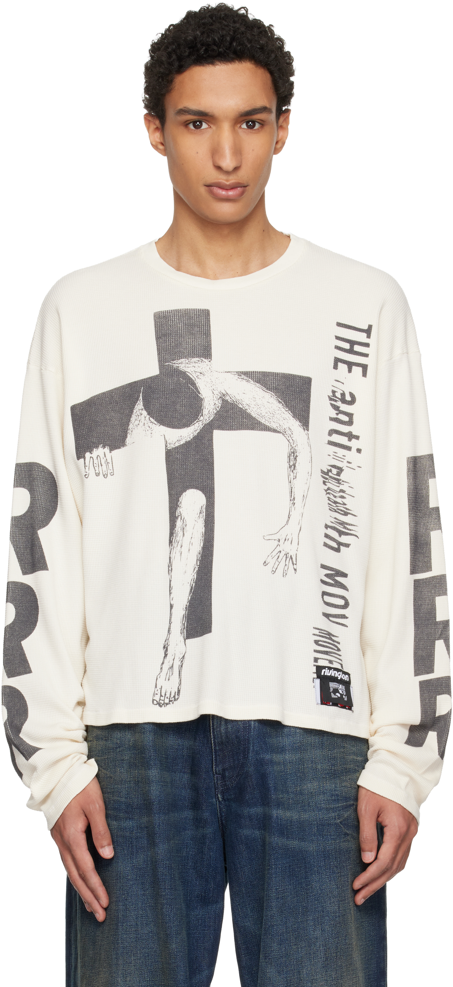 Rivington Roi Rebis: オフホワイト Pop Out サーマルTシャツ | SSENSE