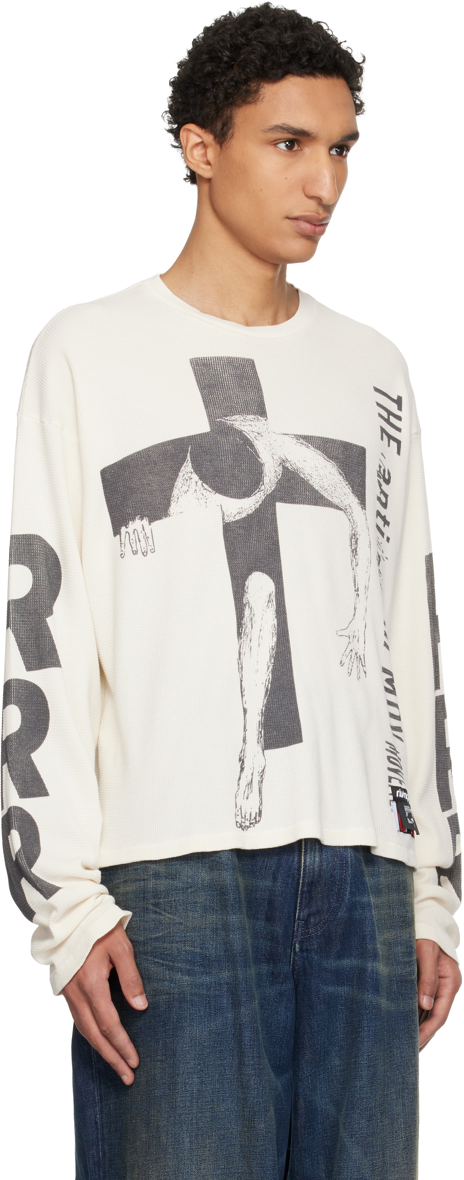 Rivington Roi Rebis: Off-White Pop Out Thermal T-shirt | SSENSE