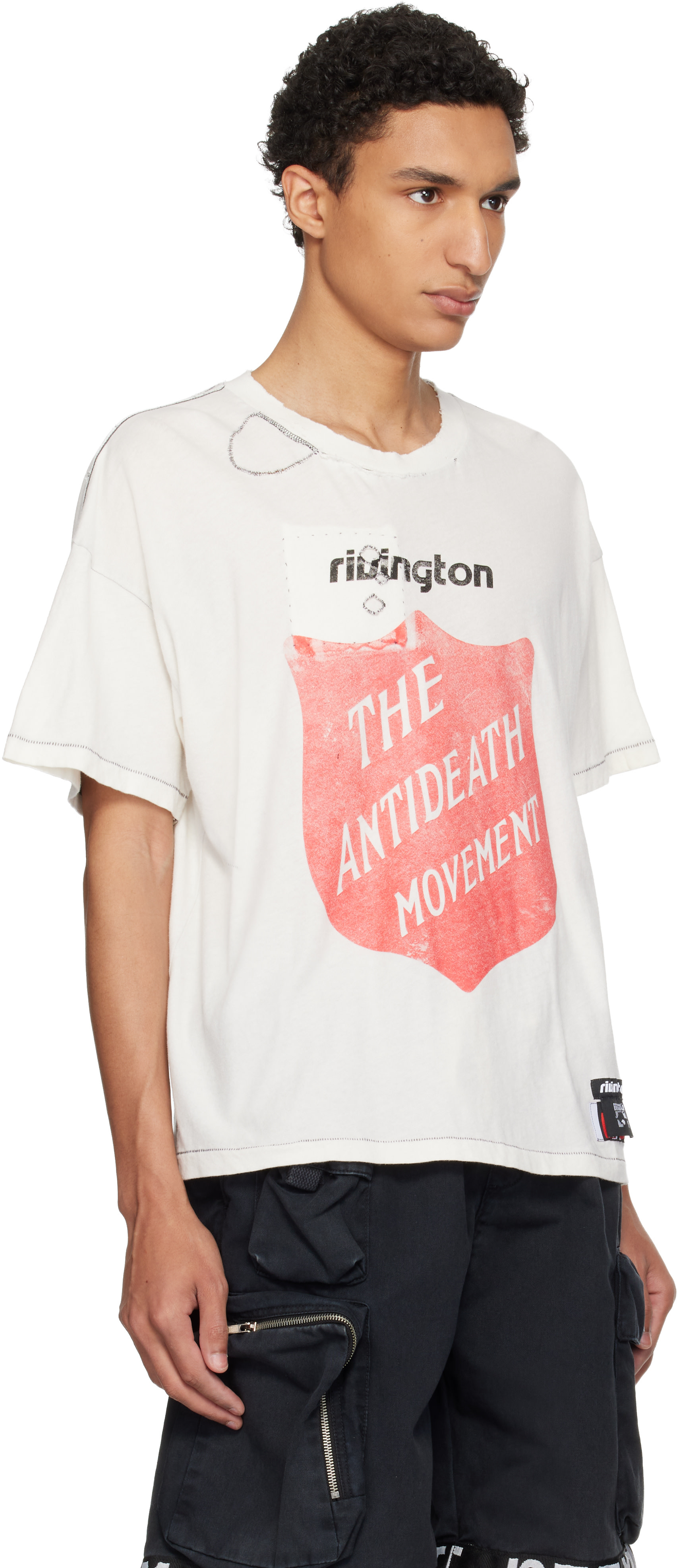 Rivington Roi Rebis: Off-White 'Anti Death' Tyler T-shirt | SSENSE