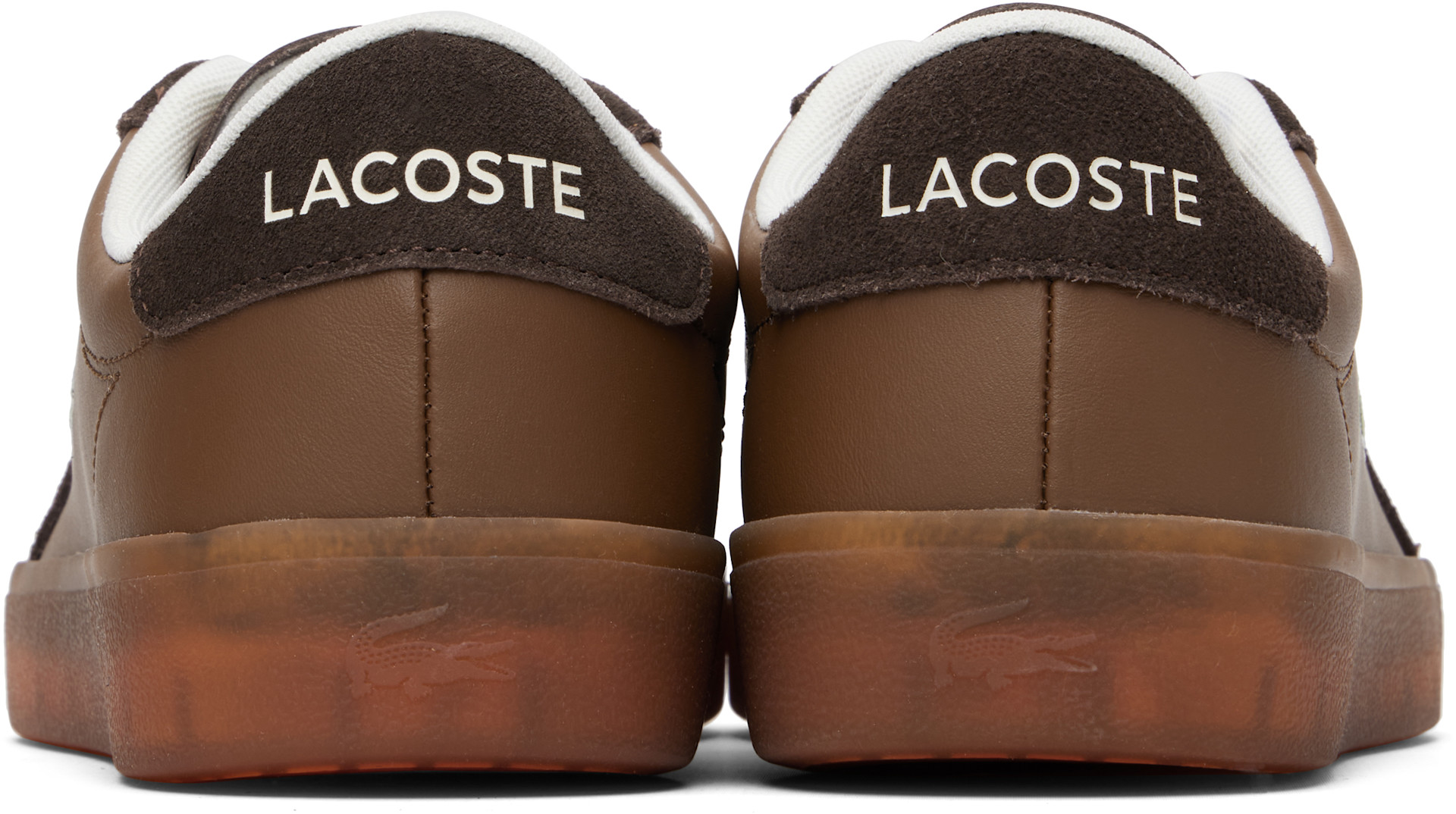 lacoste brown dress shoes Lacoste Mens Brown Leather Dress Shoes Sz 8 Lace Up