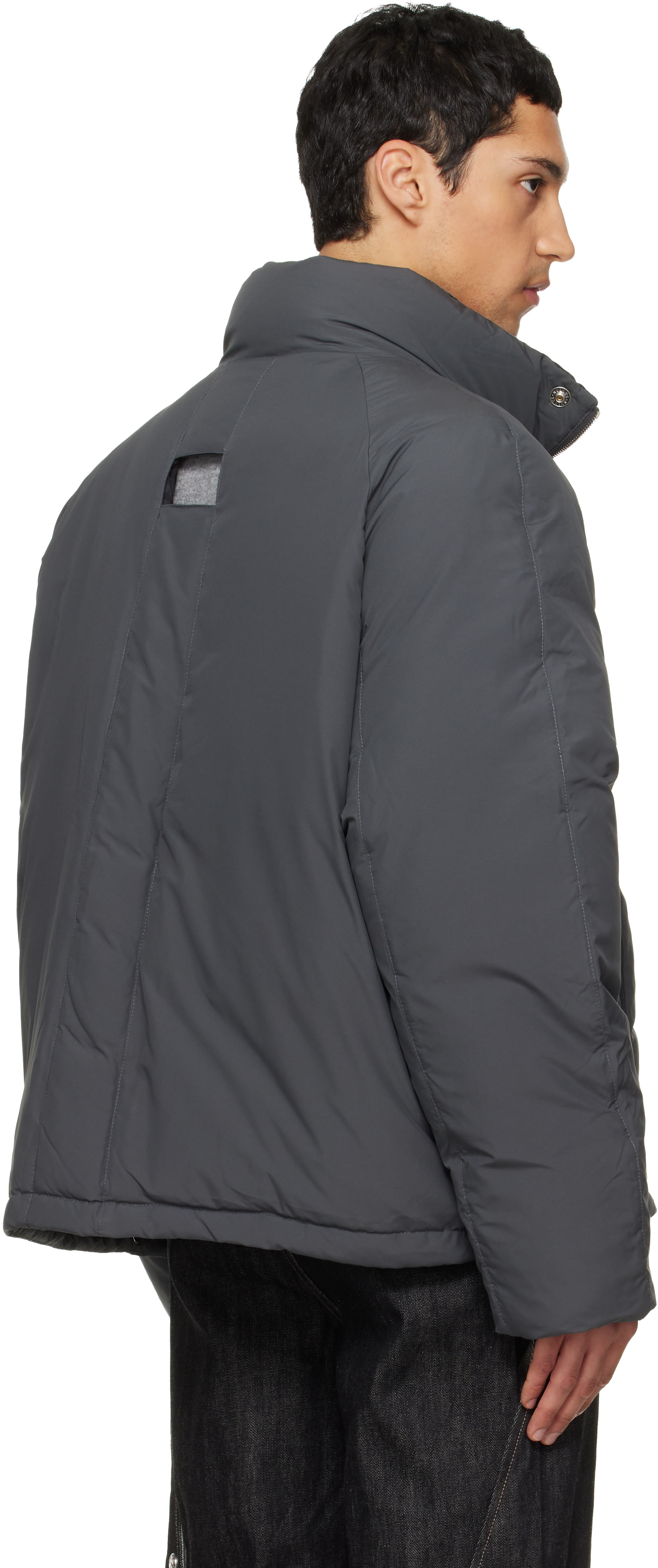 NULLUS - Gray 8 Pocket Down Jacket