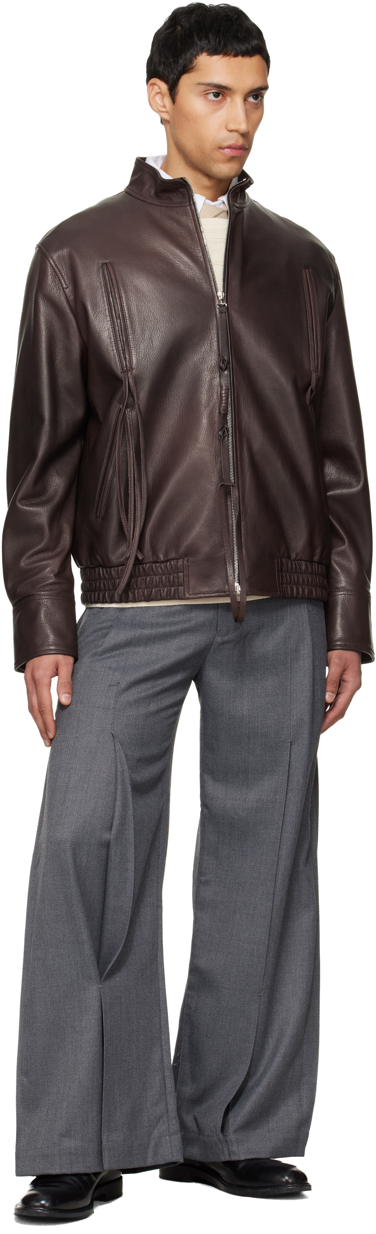 NULLUS 25AW g.o.a.t レザージャケット　2 サイズ1 NULLUS 25AW KNOT G.O.A.T レザージャケット - メルカリ