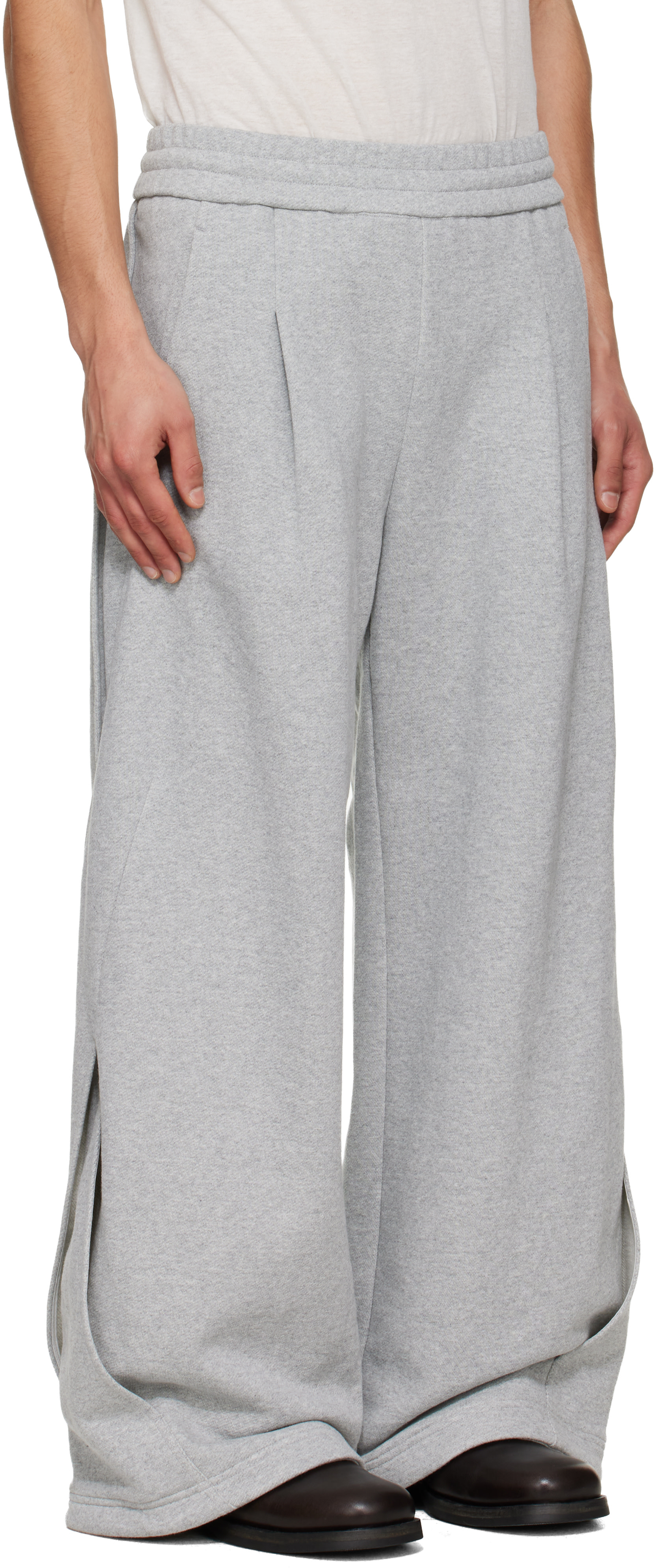 NULLUS - Gray Interweaved Sweatpants