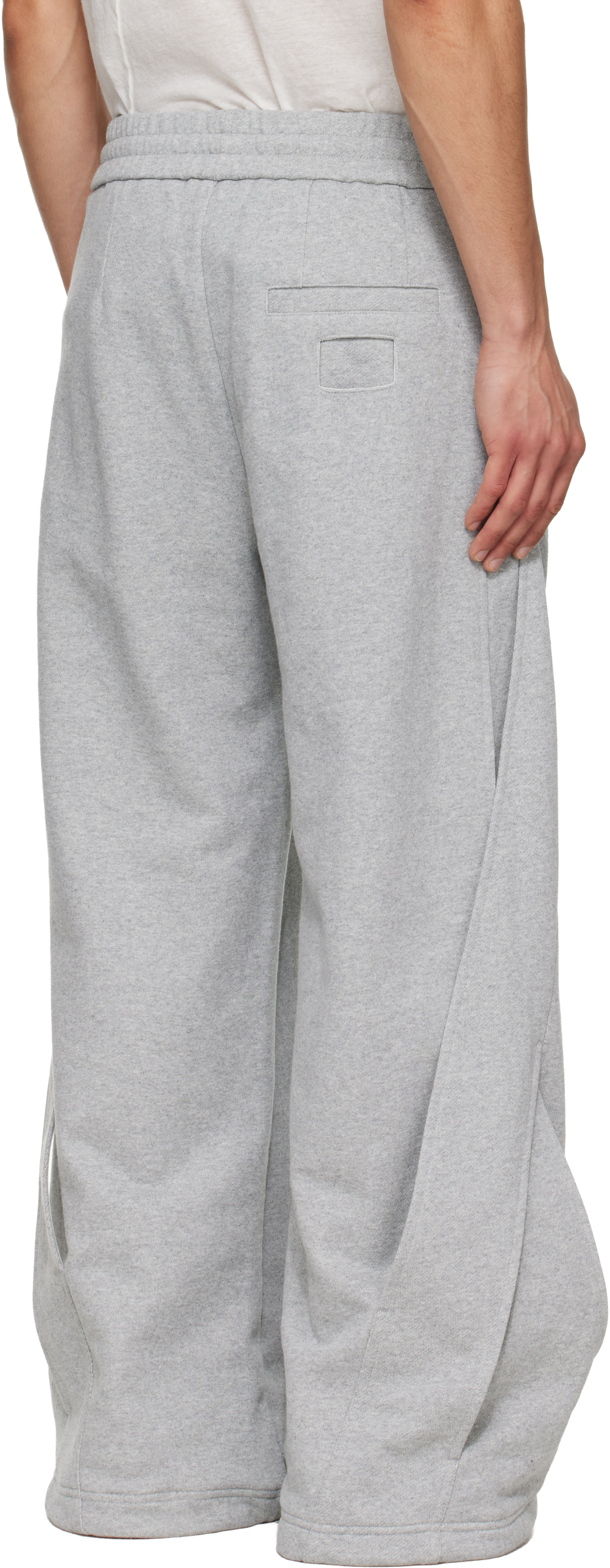 NULLUS - Gray Interweaved Sweatpants