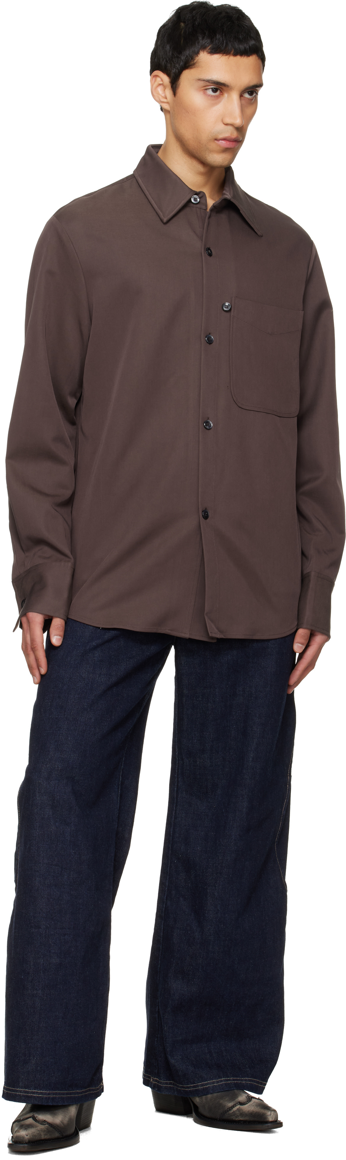 NULLUS - Chemise Violin brune
