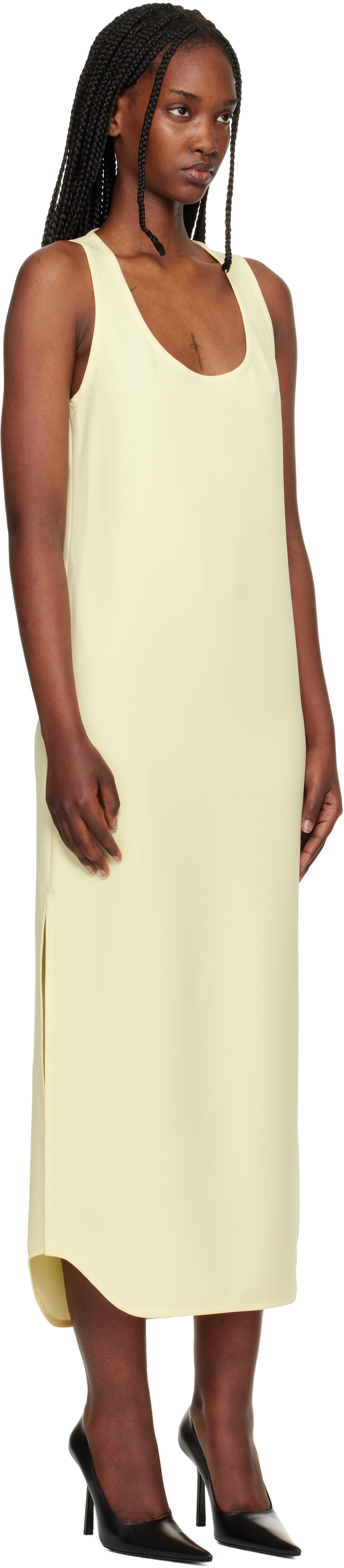 WARDROBE.NYC: Yellow Matte Tank Maxi Dress | SSENSE