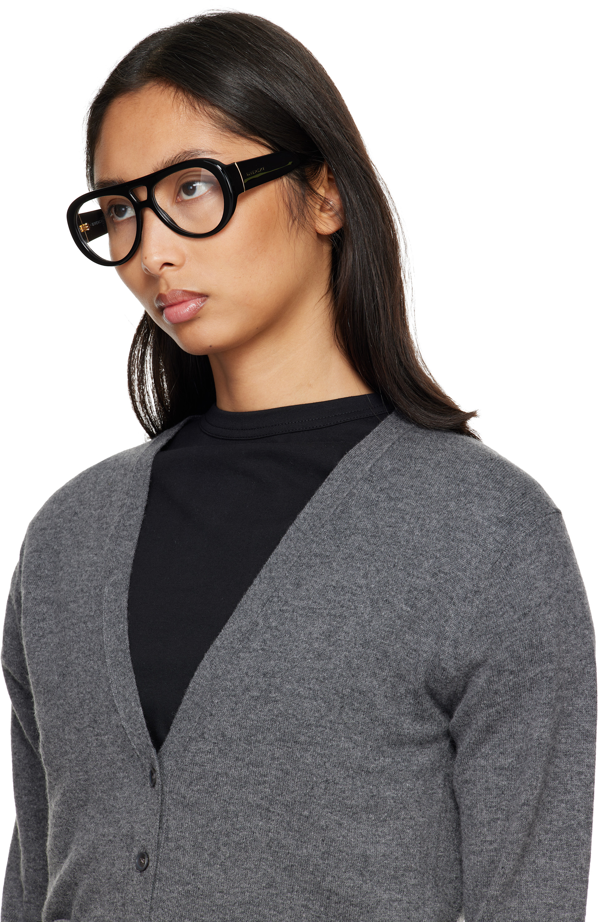 Givenchy - Lunettes noires à monture épaisse