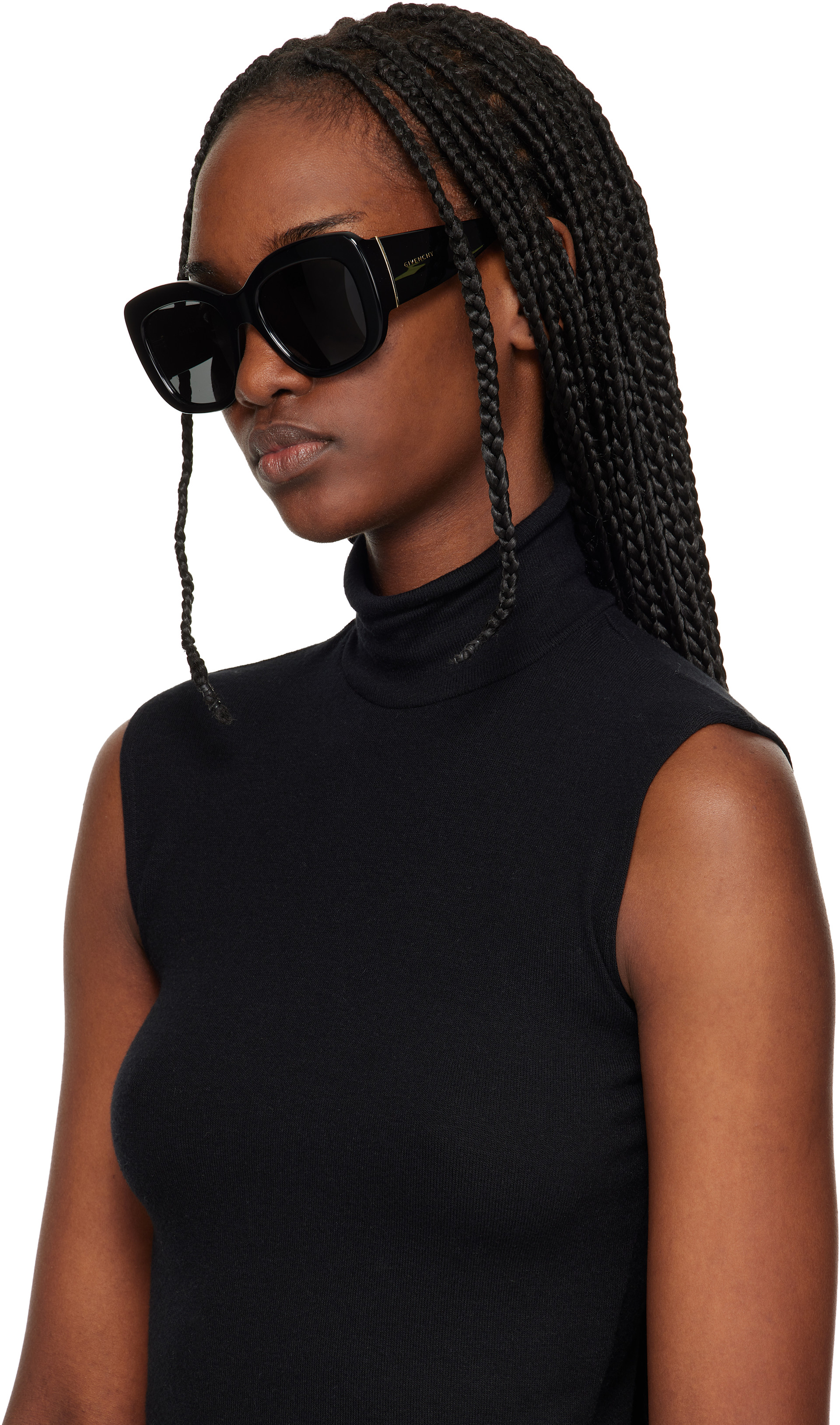 Givenchy: ブラック Bold サングラス | SSENSE 日本