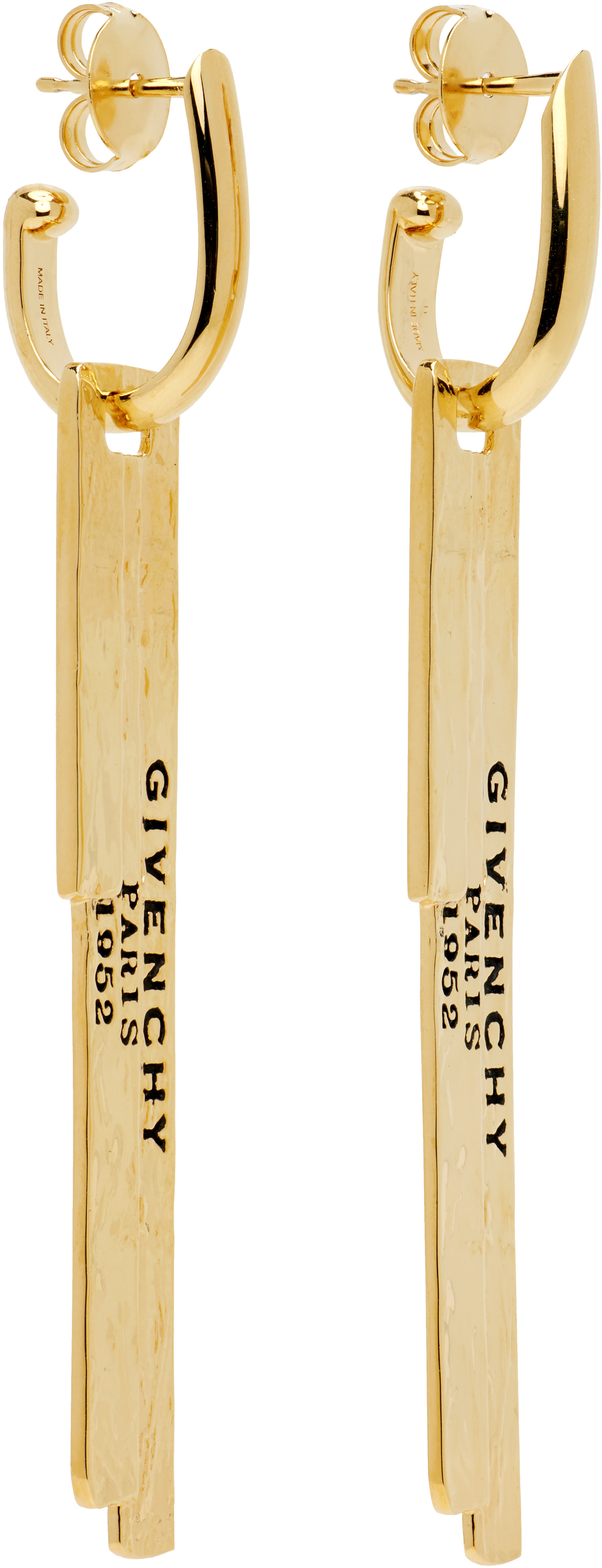 Givenchy - Boucles d'oreilles à logo gravé