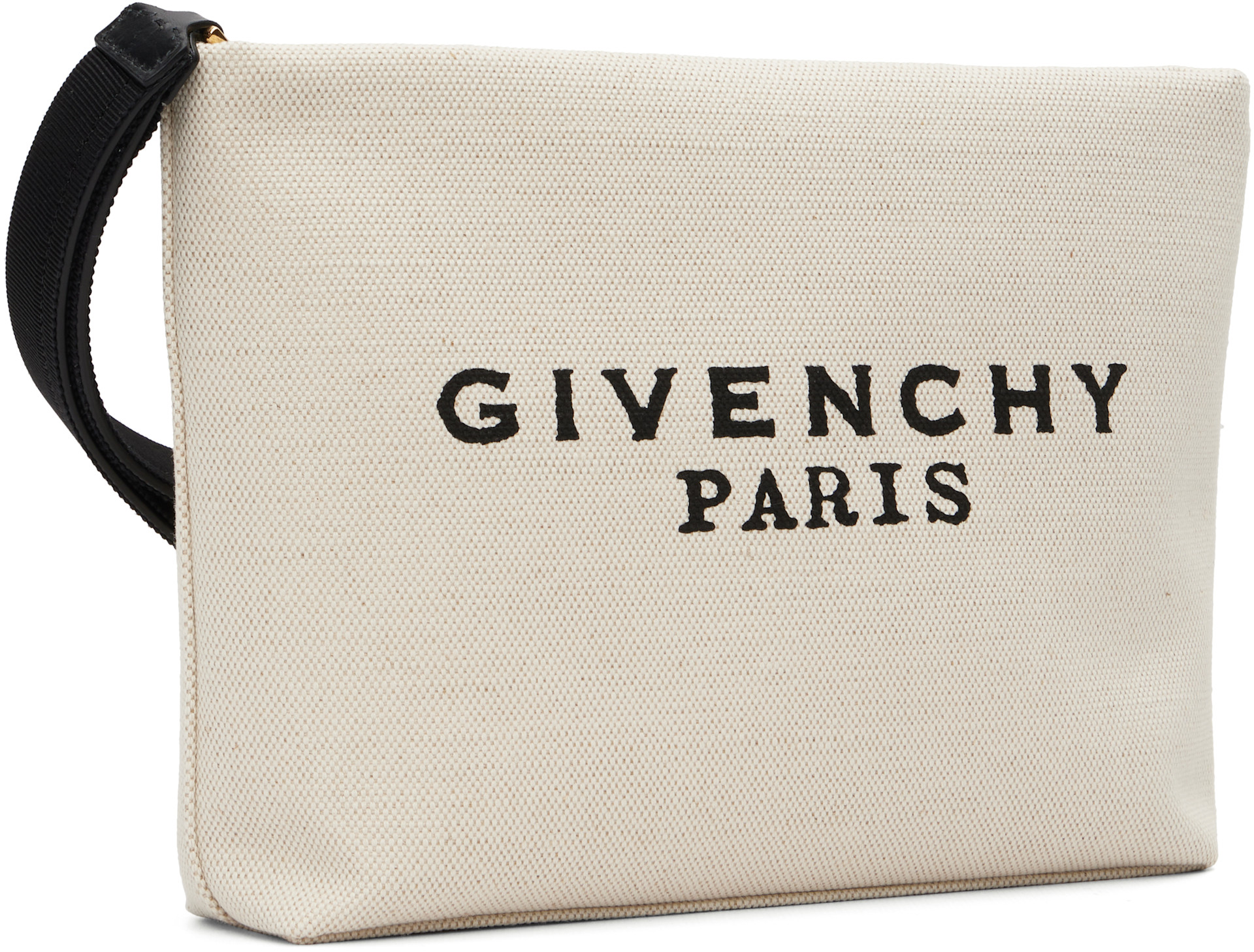 Givenchy - 오프 화이트 지방시 캔버스 파우치