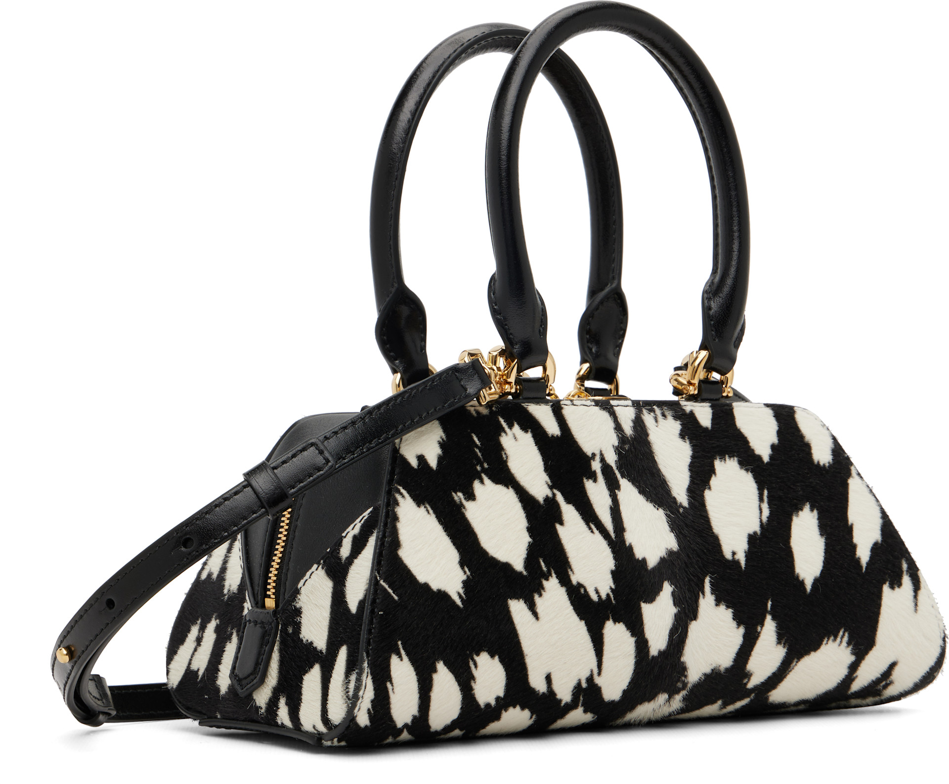 Givenchy - Mini sac horizontal noir et blanc - Antigona