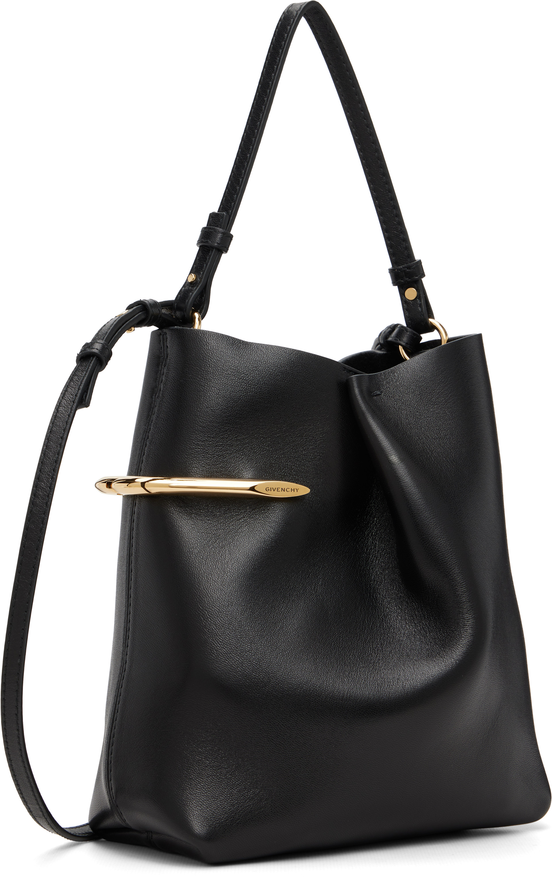 Givenchy: Black 'Pinch Me' Pouch Bag | SSENSE