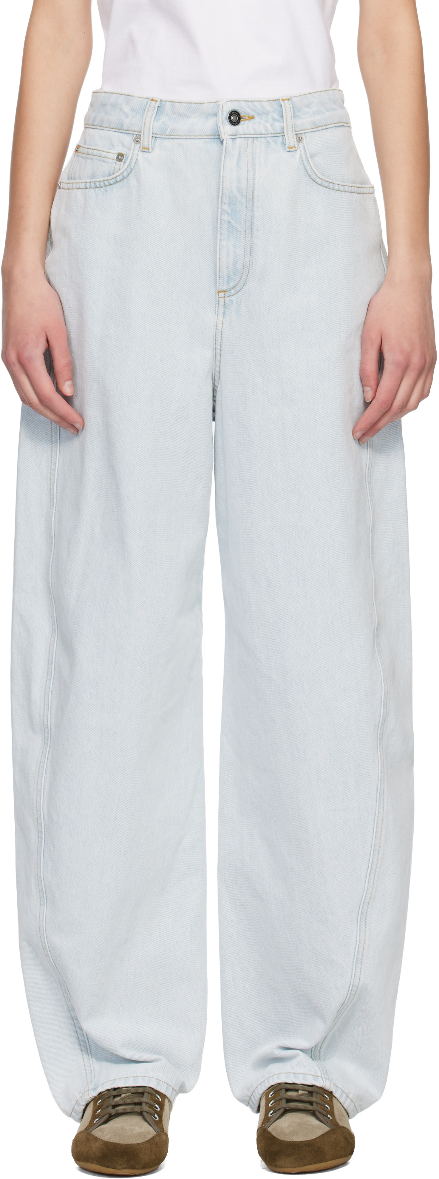 Givenchy - Jean bleu à coupe cocon