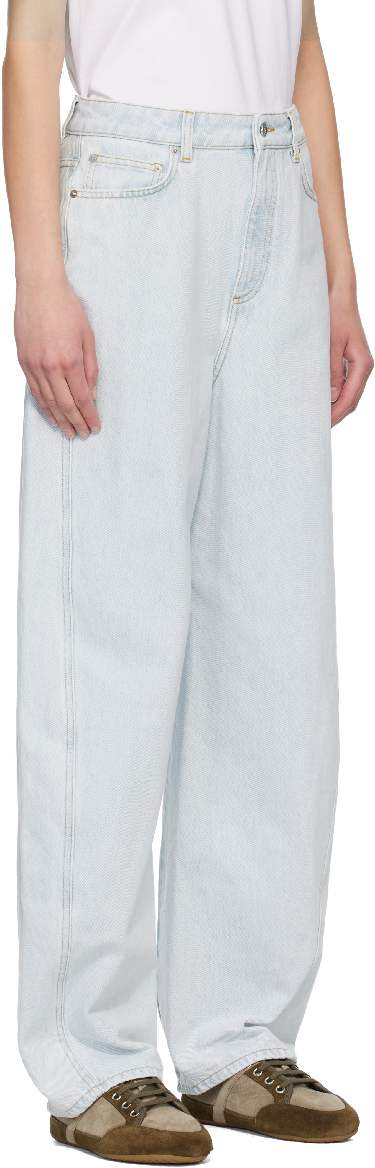 Givenchy - Jean bleu à coupe cocon