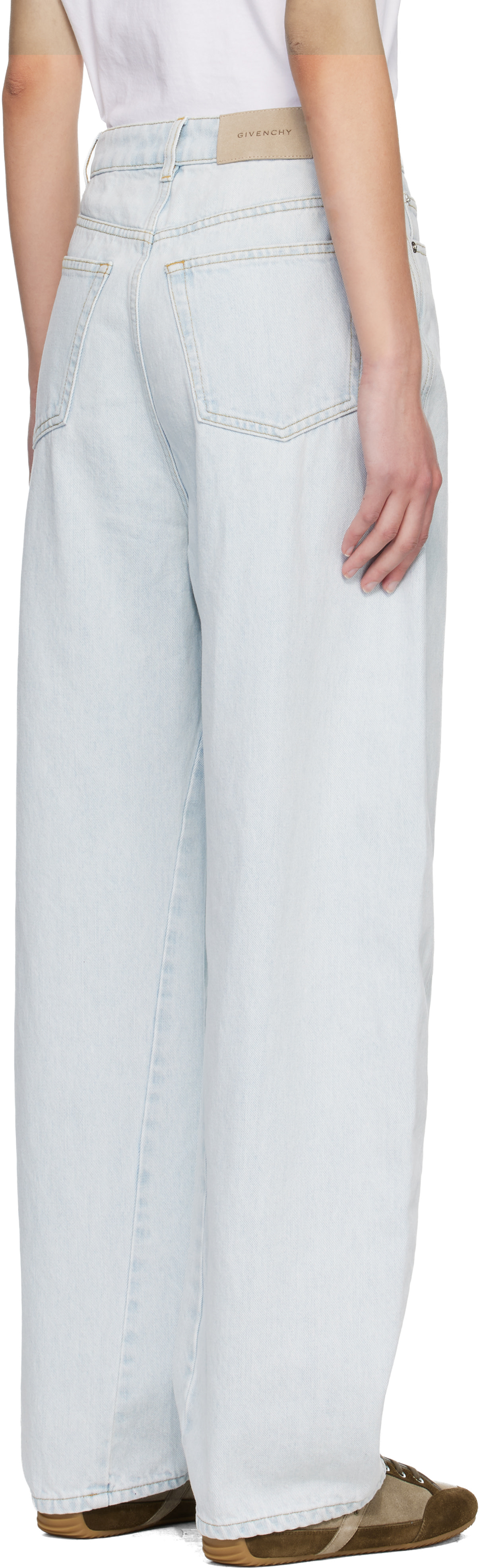 Givenchy - Jean bleu à coupe cocon