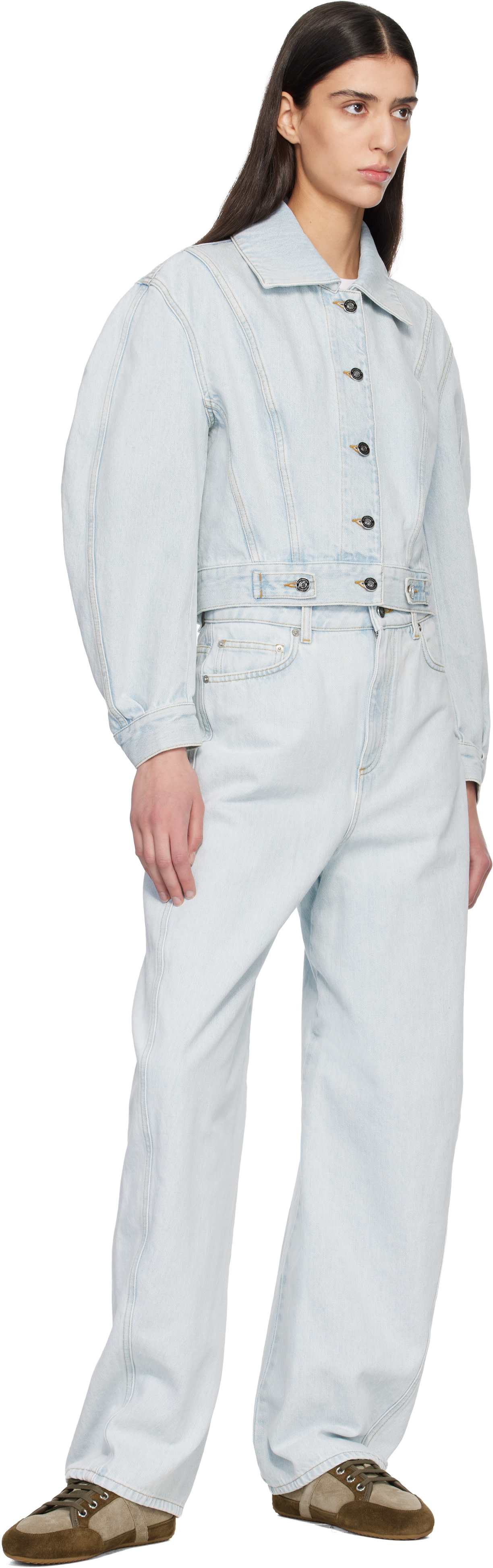 Givenchy - Jean bleu à coupe cocon