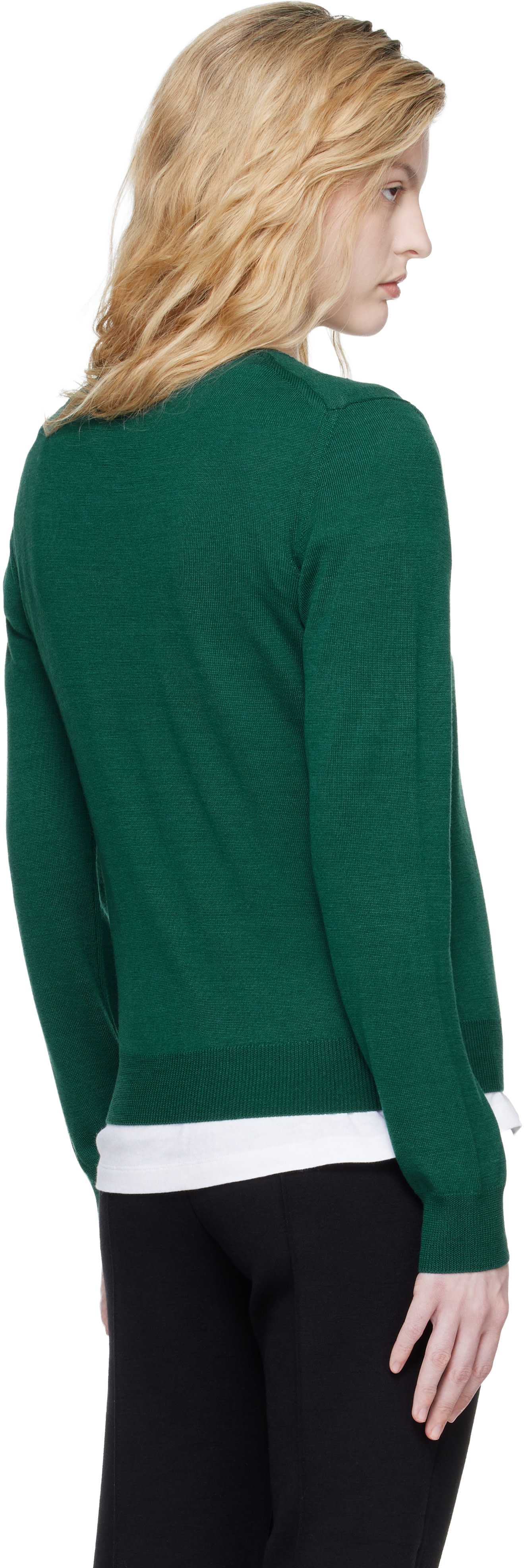 High Sport - Pull Billie vert à col en V