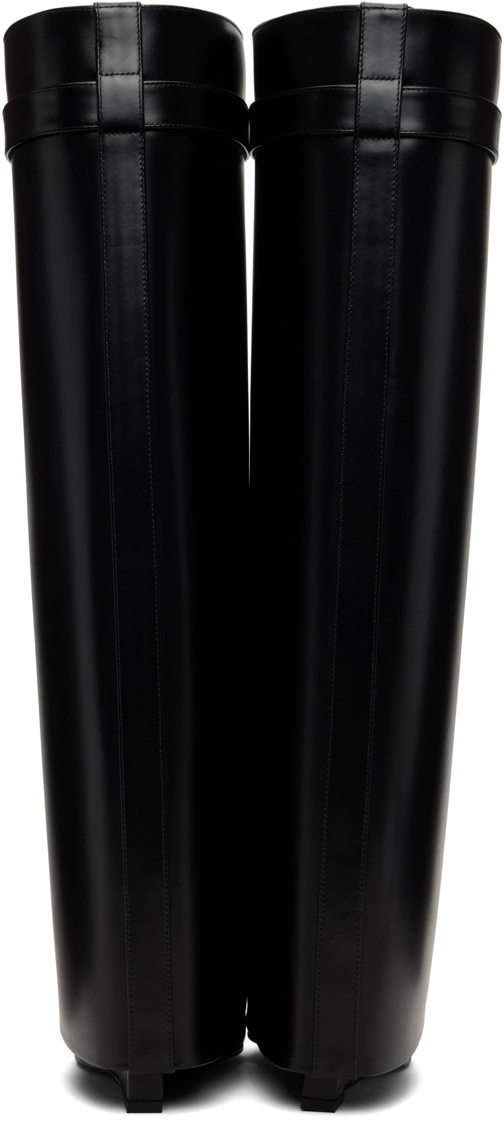 Givenchy: Black Shark Pinch Tall Boots | SSENSE