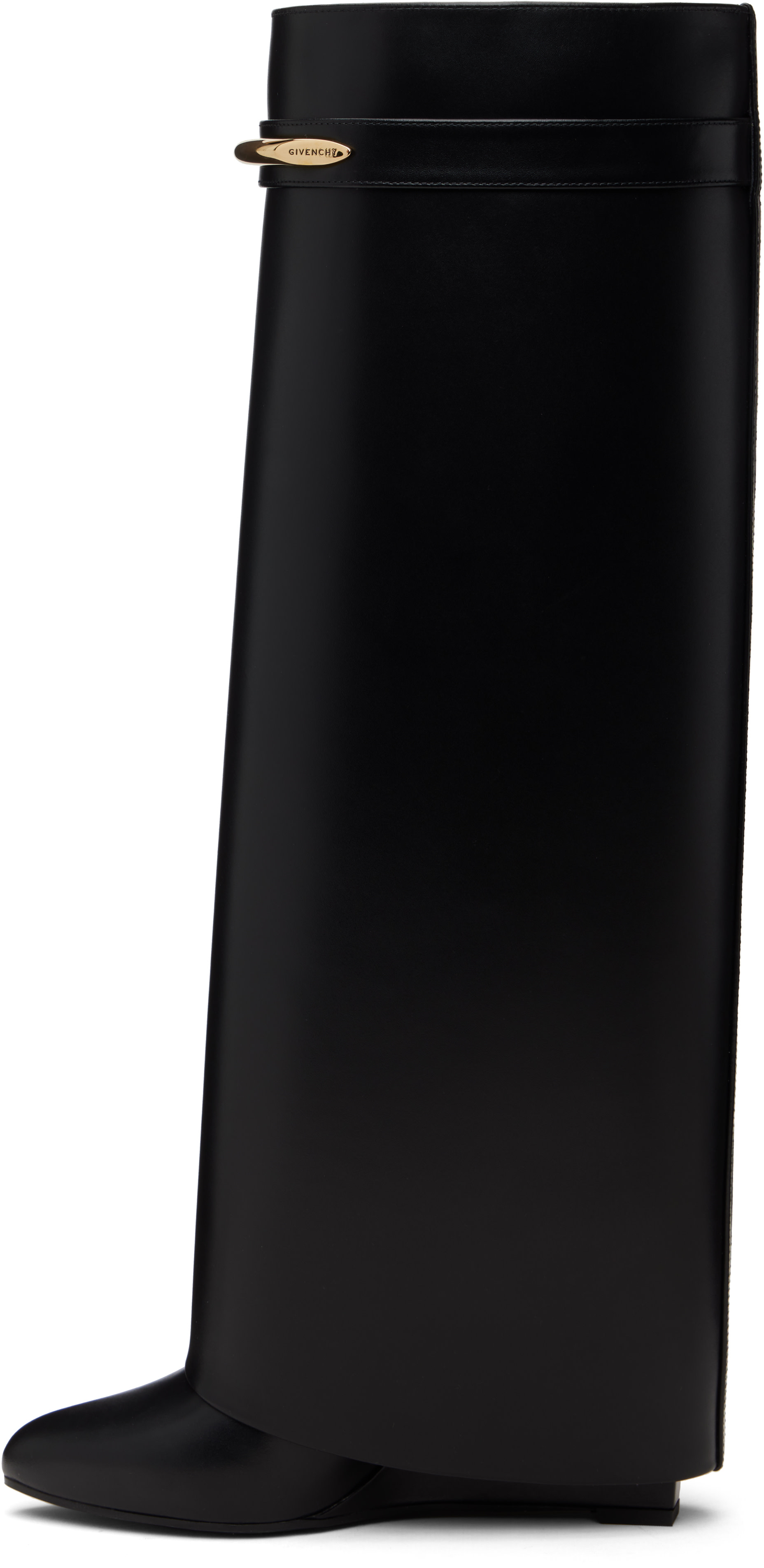 Givenchy: Black Shark Pinch Tall Boots | SSENSE