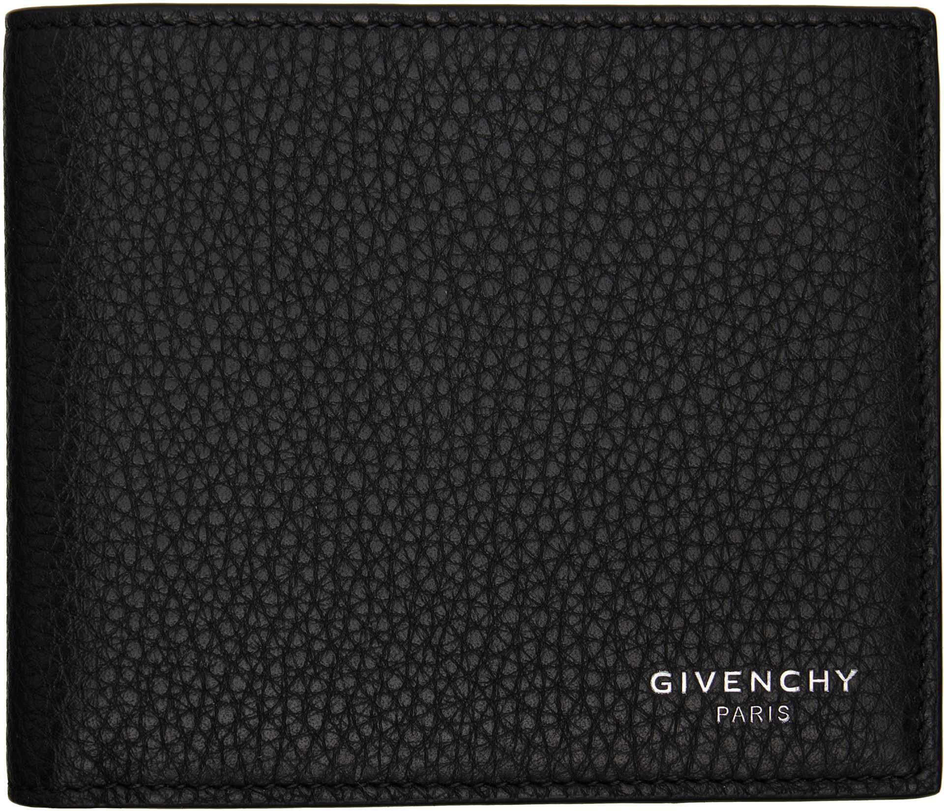 Givenchy - 블랙 그레인 가죽 지갑