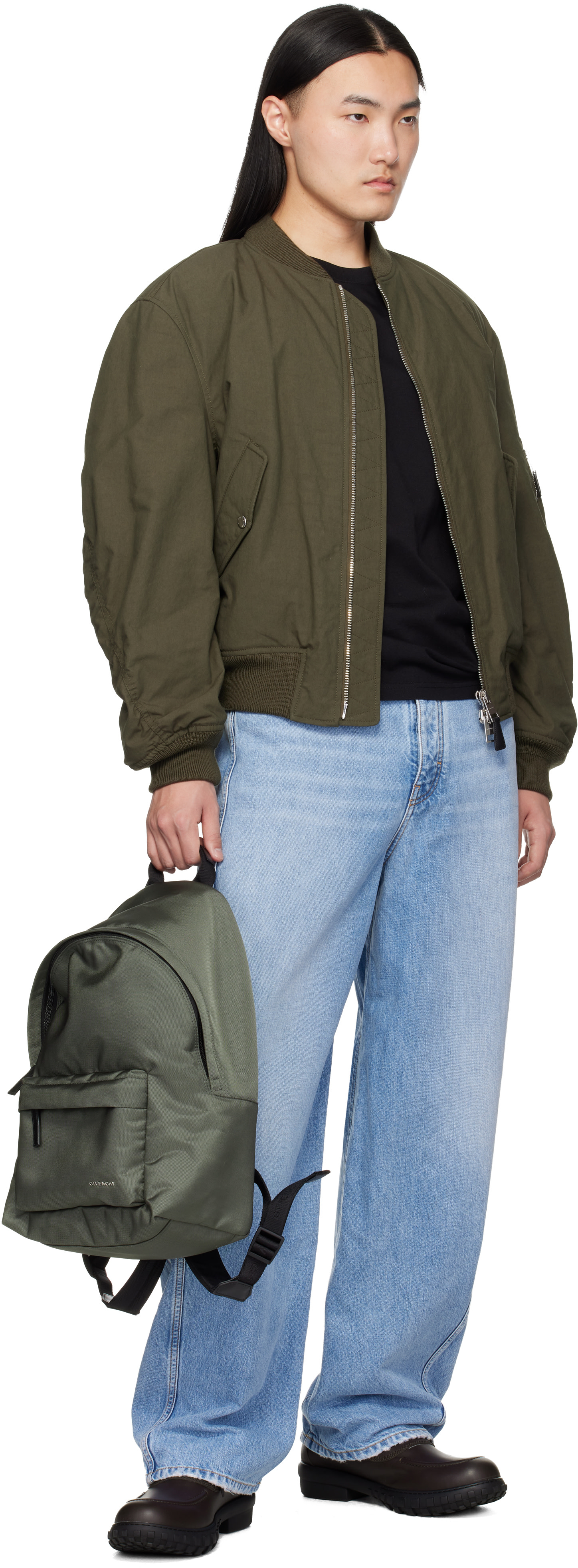 Givenchy - Sac à dos kaki en nylon - Essential U