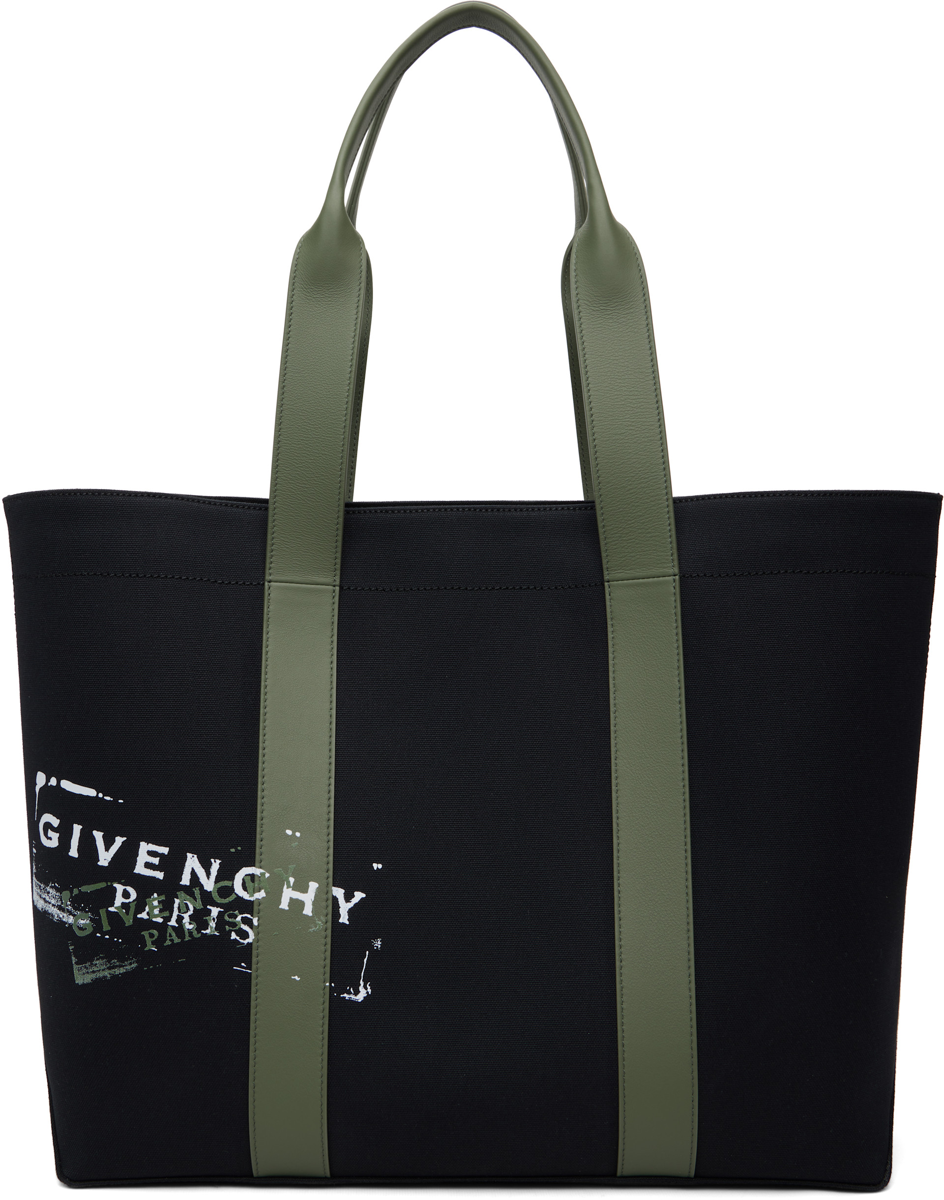 Givenchy - Grand cabas noir en canevas