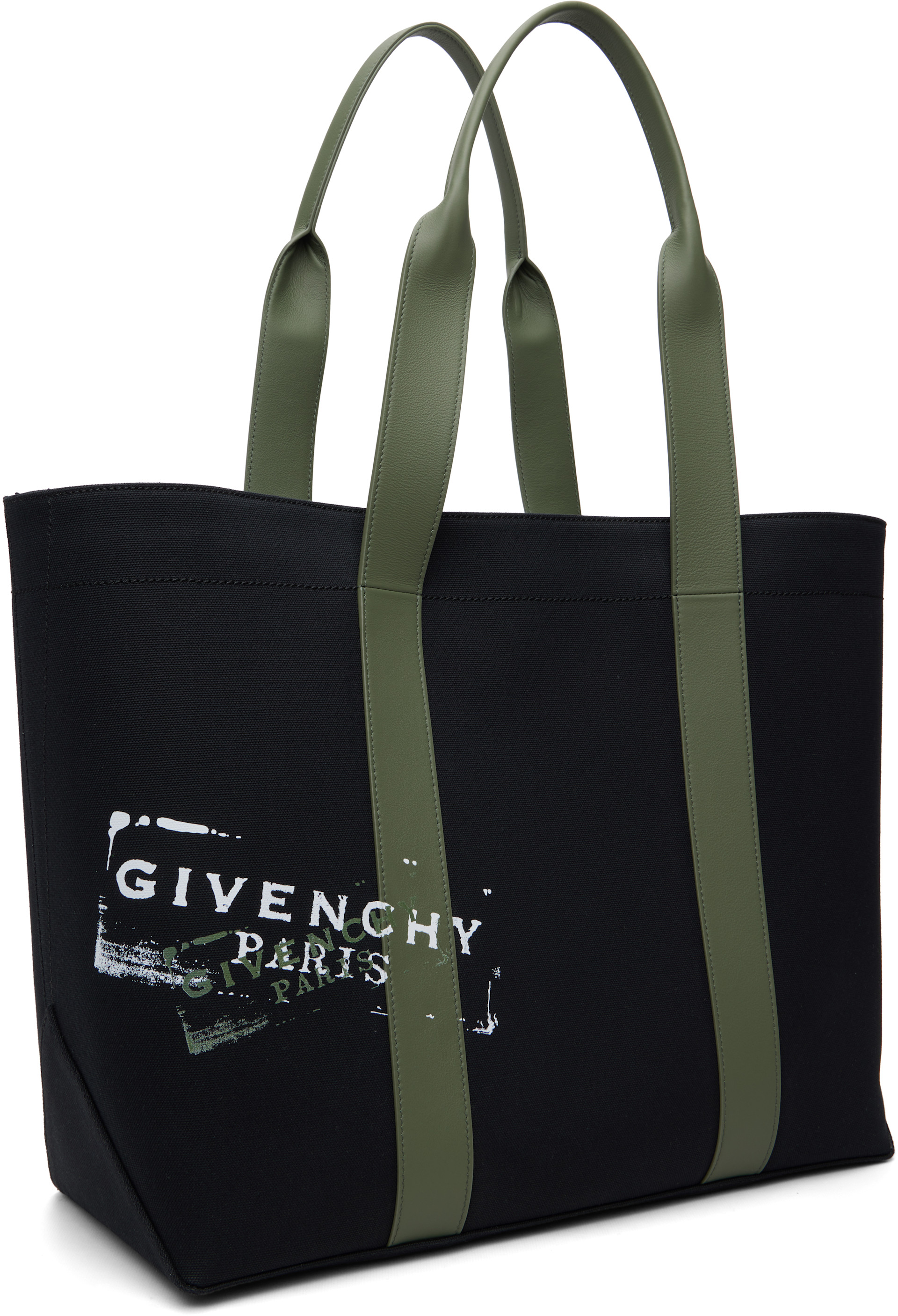 Givenchy - Grand cabas noir en canevas