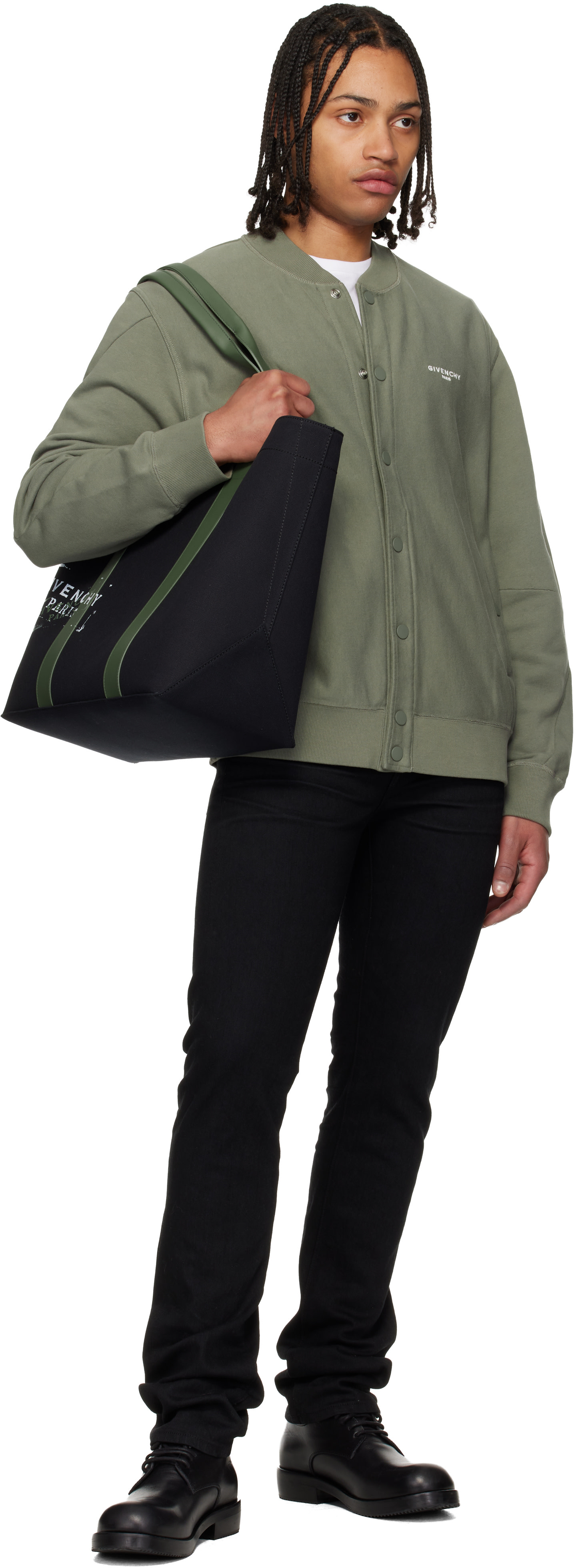 Givenchy - Grand cabas noir en canevas